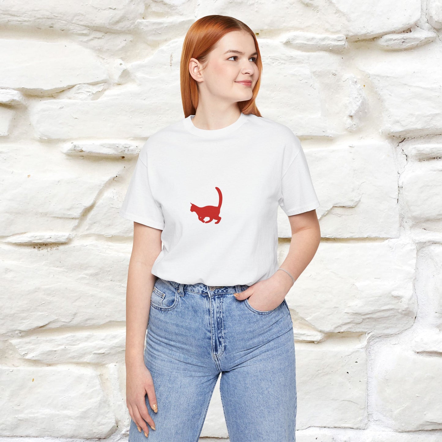 "It Does Not Matter How Slowly You Go, So Long As You Don’t Stop" Cat T-Shirt for Men & Women | Front & Back Design | 100% Cotton*