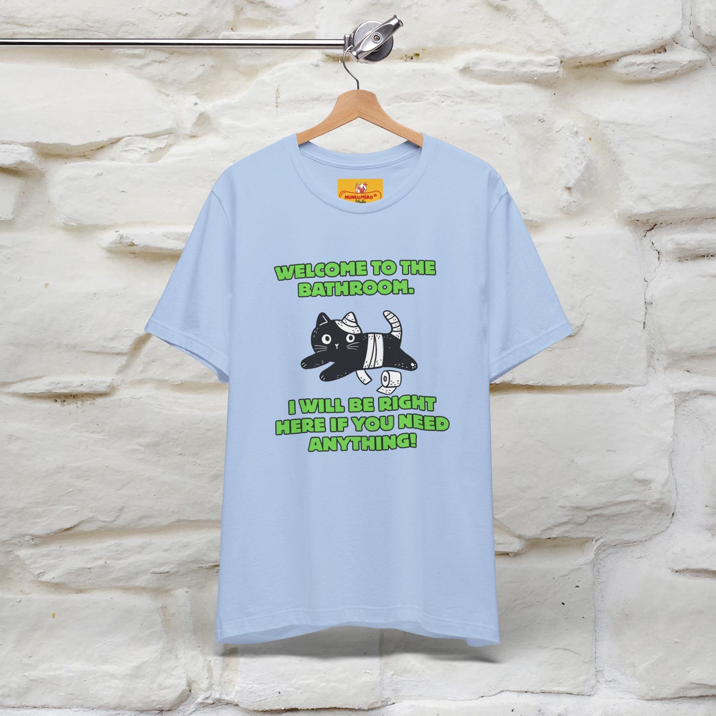 "Welcome To The Bathroom..."Funny Cat T-shirt |Nunu&Miao Studio - Nunu&Miao Studio