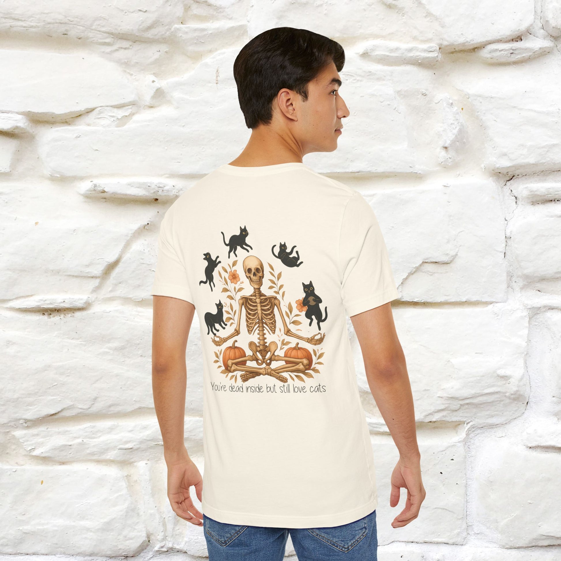 "You're Dead Inside But Still Love Cats " Halloween Cat T-shirt |Nunu&Miao Studio - Nunu&Miao Studio