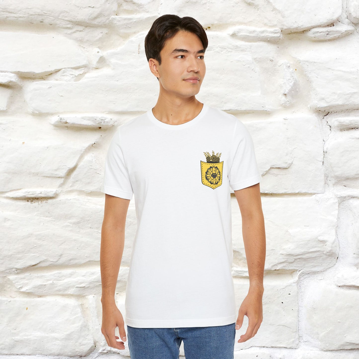 ''Black Cat Circle'' Cat T-Shirt Front and Back Design | Nunu&Miao Studio