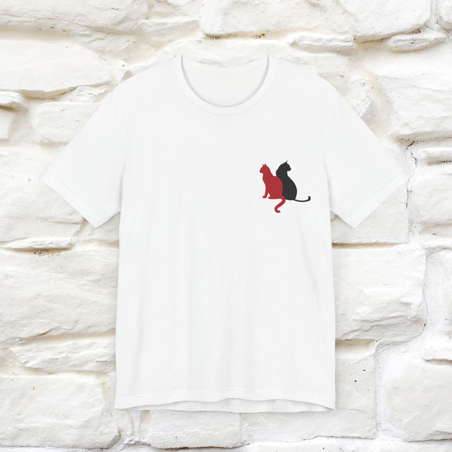 "Modern Shapes" Cat T-Shirt for Men & Women | Front & Back Design | 100% Cotton* 🐾