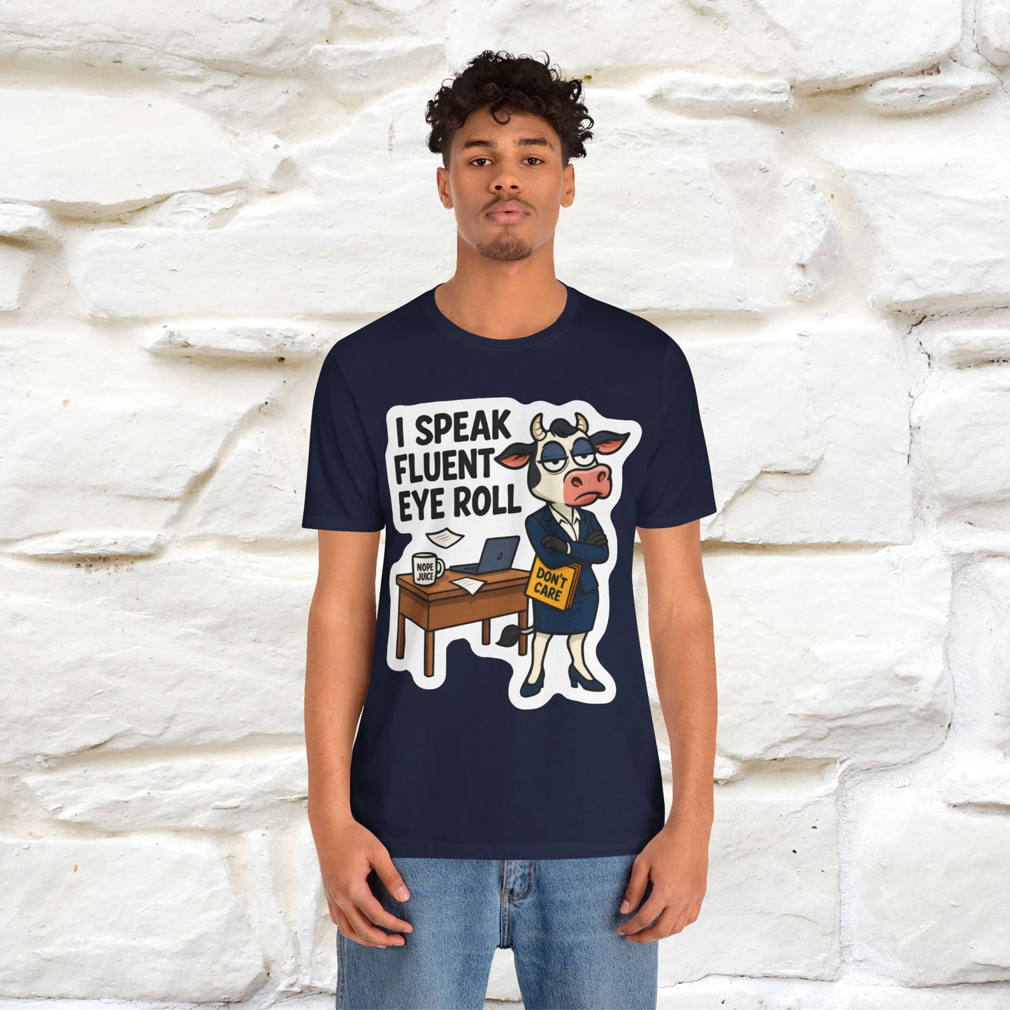''I Speak Fluent Eye Roll ''| Sarcastic Cat T-Shirt | Nunu&Miao Studio
