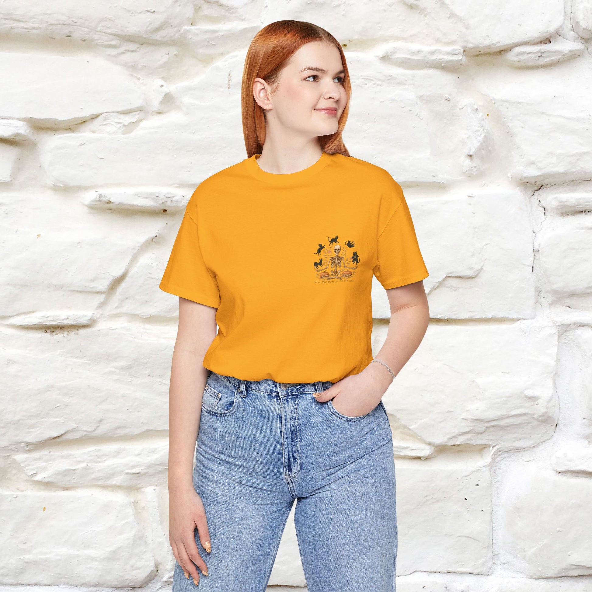 "You're Dead Inside But Still Love Cats " Halloween Cat T-shirt |Nunu&Miao Studio - Nunu&Miao Studio