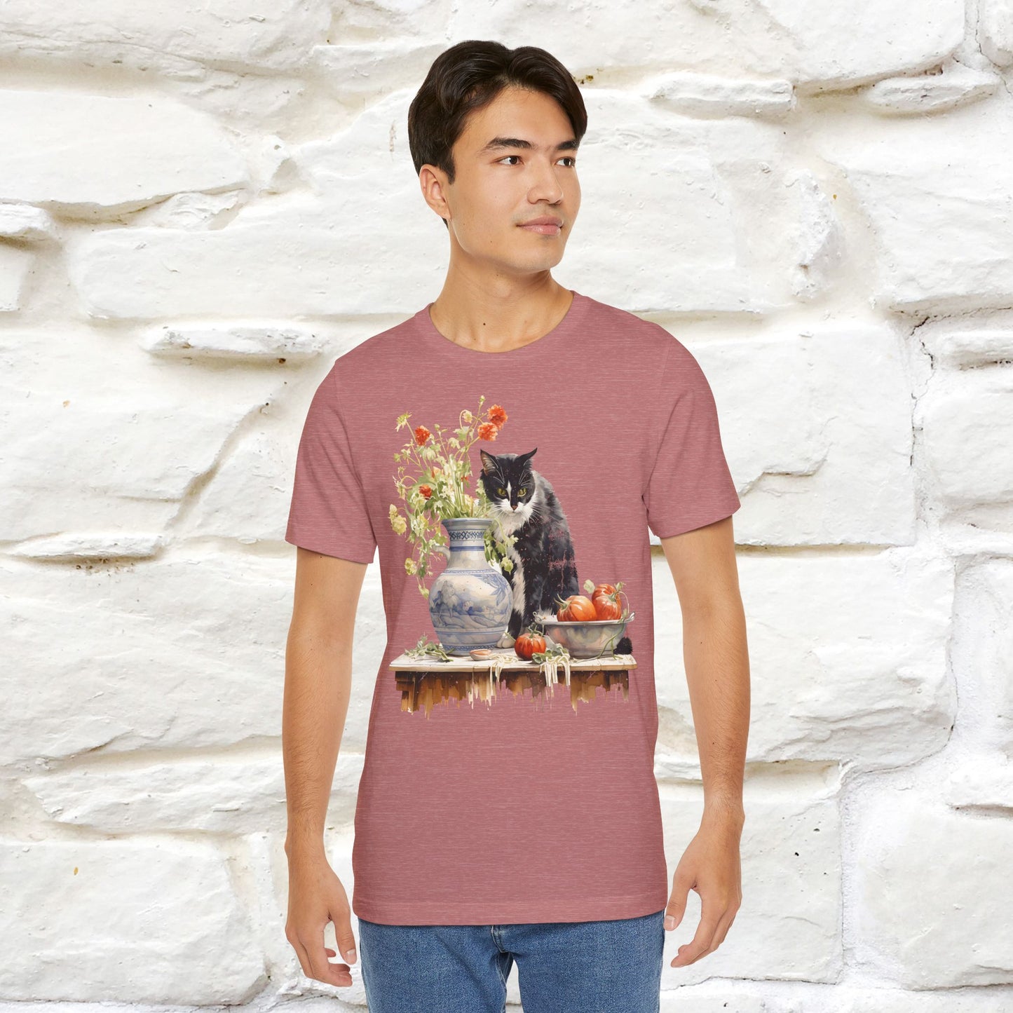 ''THe Cat and The Vase '' T-shirt for Men and Women 100% Cotton* - Nunu&Miao Studio