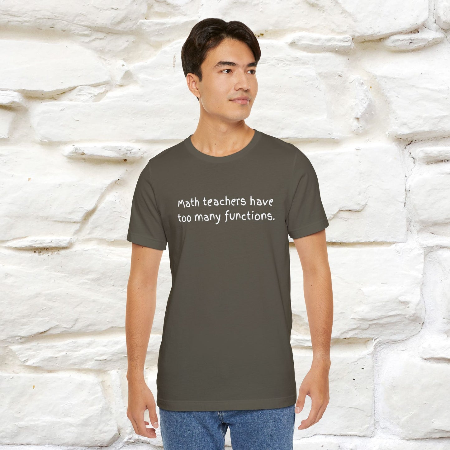 “Math teachers have too many functions.”| Cat T-Shirt | Front & Back Design | Nunu&Miao Studio