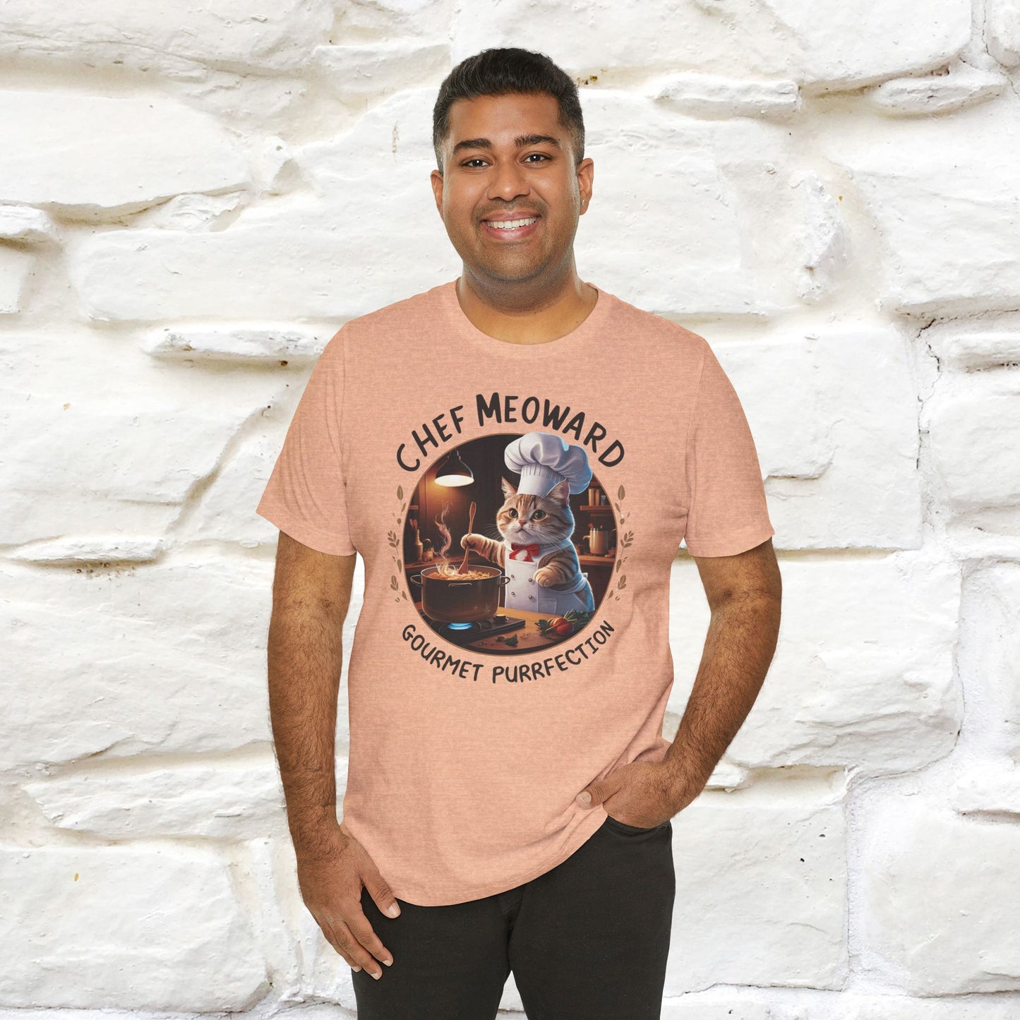 "Chef Meoward Gourmet Purrfection" Cat T-Shirt for Men & Women | 100% Cotton* - Nunu&Miao Studio