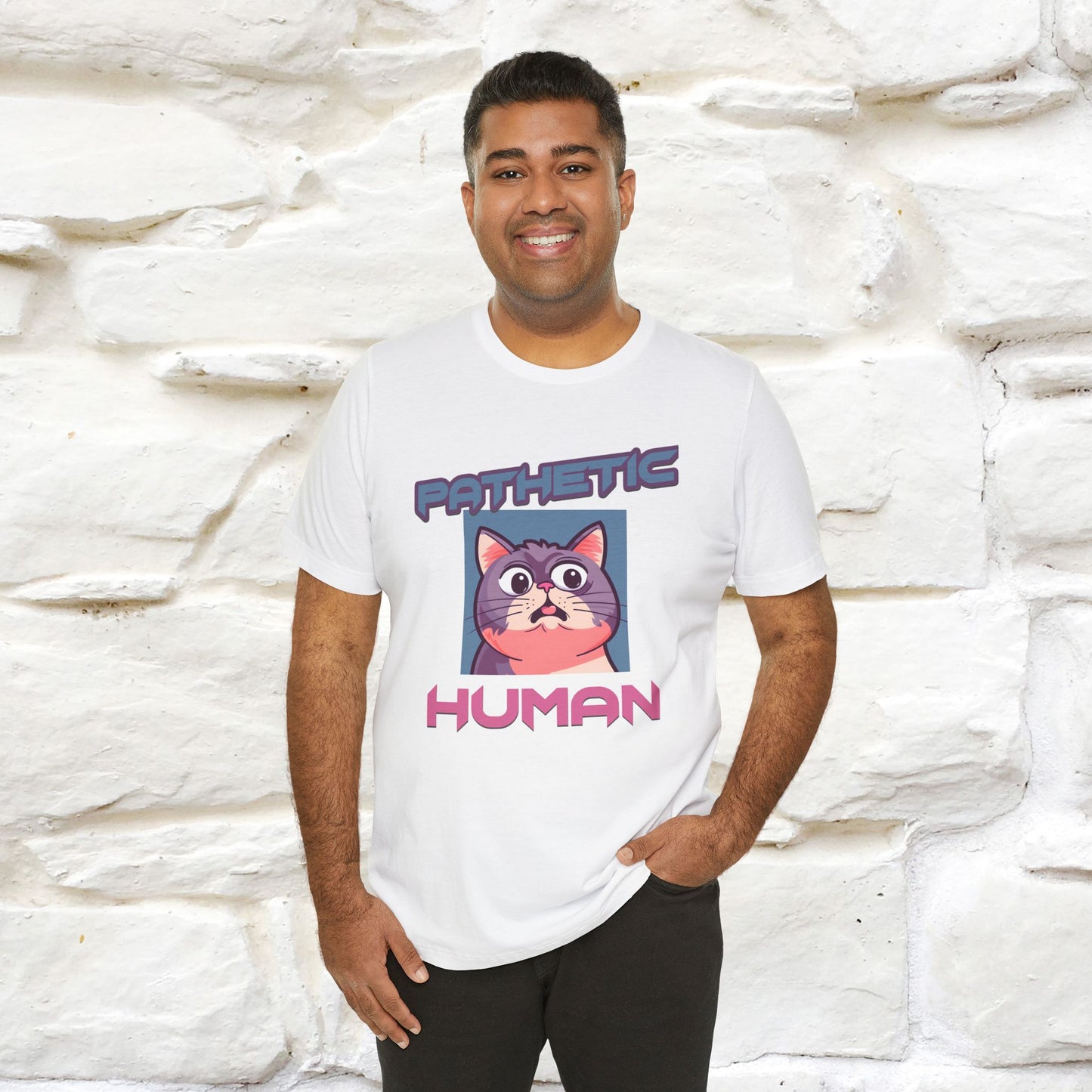 ''Pathetic Human'' | Funny Cat T-Shirt | Nunu&Miao Studio