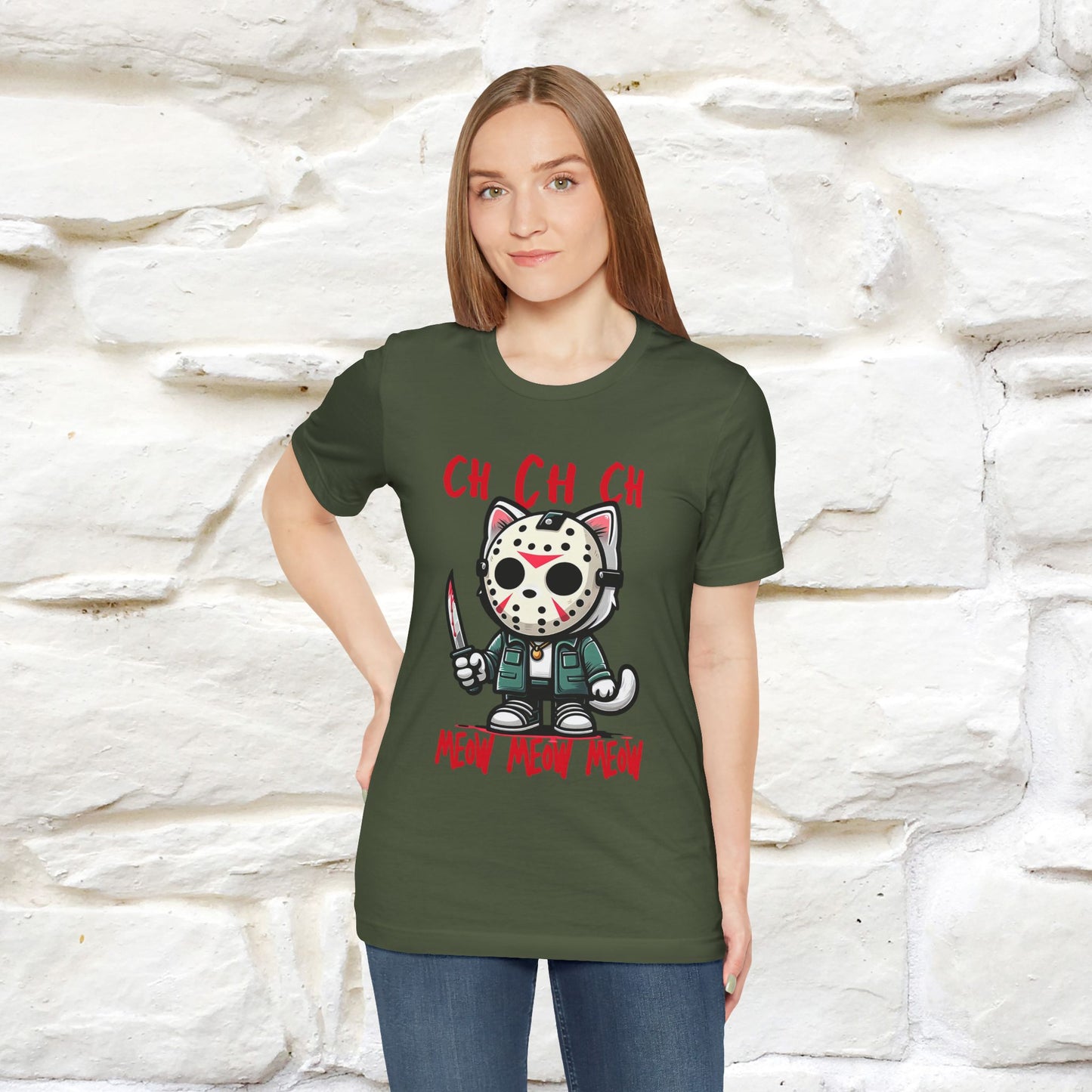 Paws N' Roses T-Shirt | Rock-Inspired Cat Lover Tee for Men & Women | 100% Cotton* - Nunu&Miao Studio