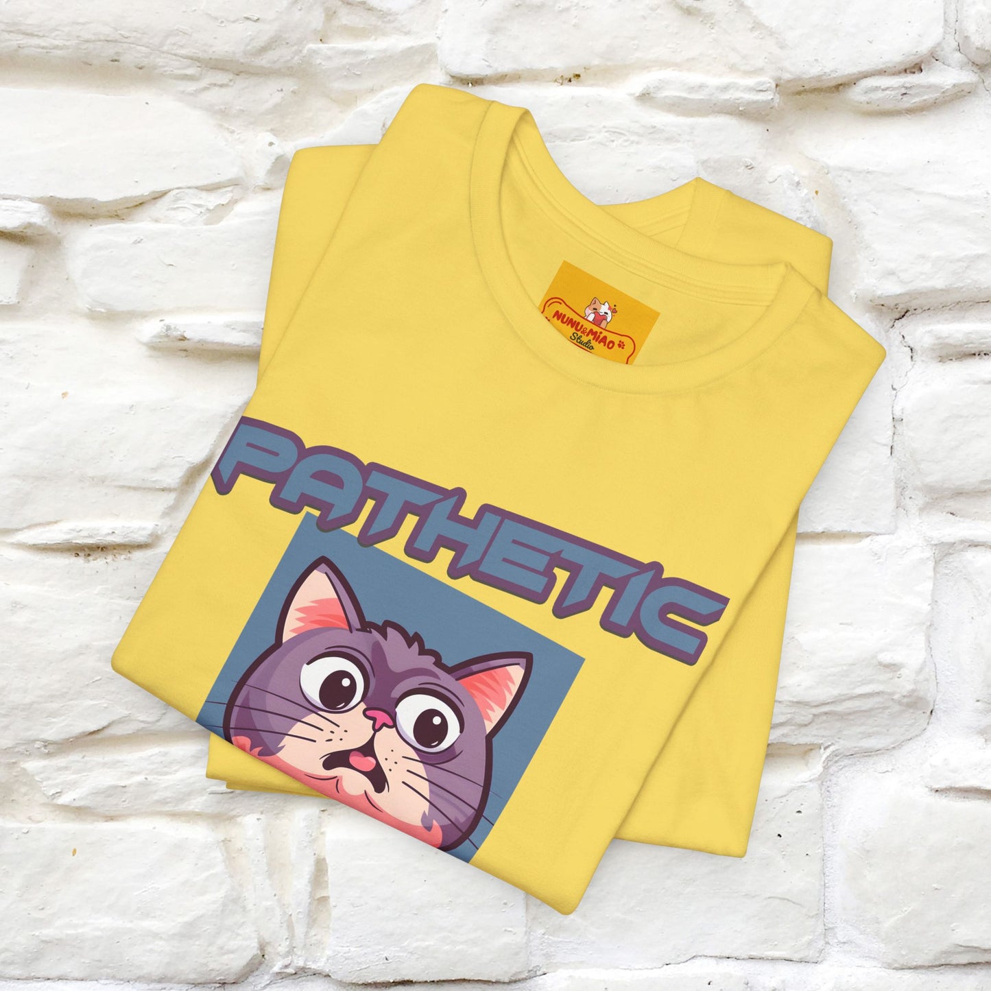 ''Pathetic Human'' | Funny Cat T-Shirt | Nunu&Miao Studio