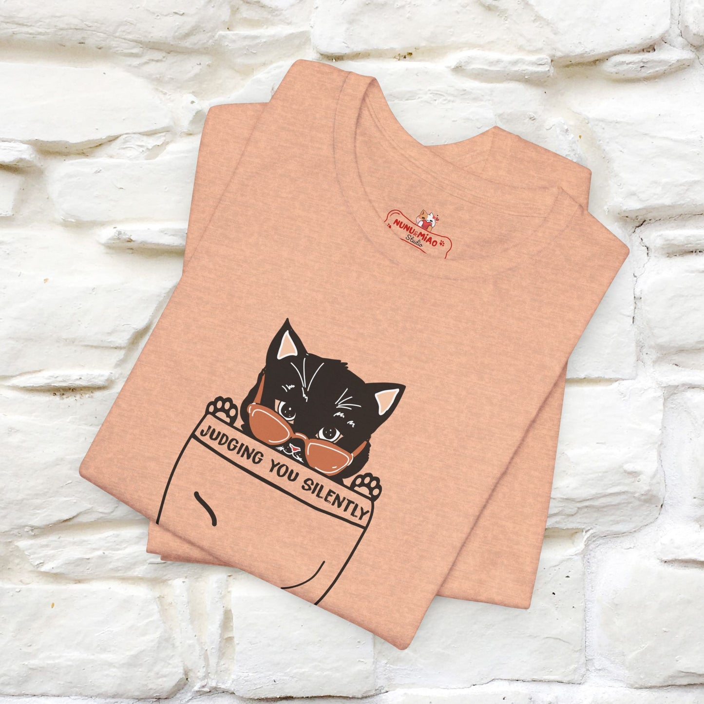 Judging You Silently Cat T-Shirt for Men | 100% Cotton* Funny & Sassy Tee - Nunu&Miao Studio