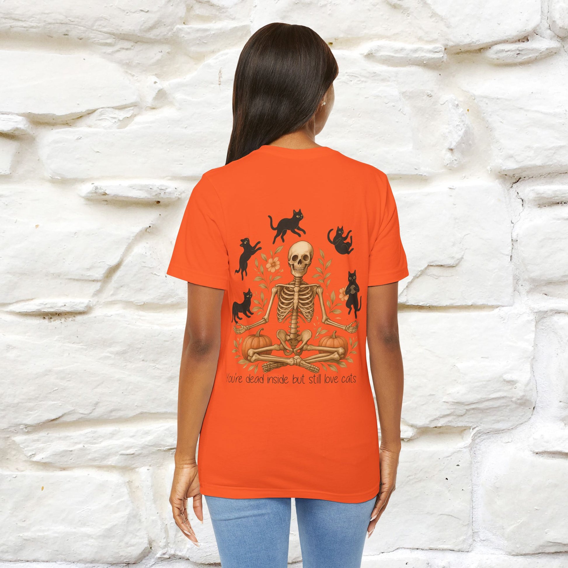 "You're Dead Inside But Still Love Cats " Halloween Cat T-shirt |Nunu&Miao Studio - Nunu&Miao Studio