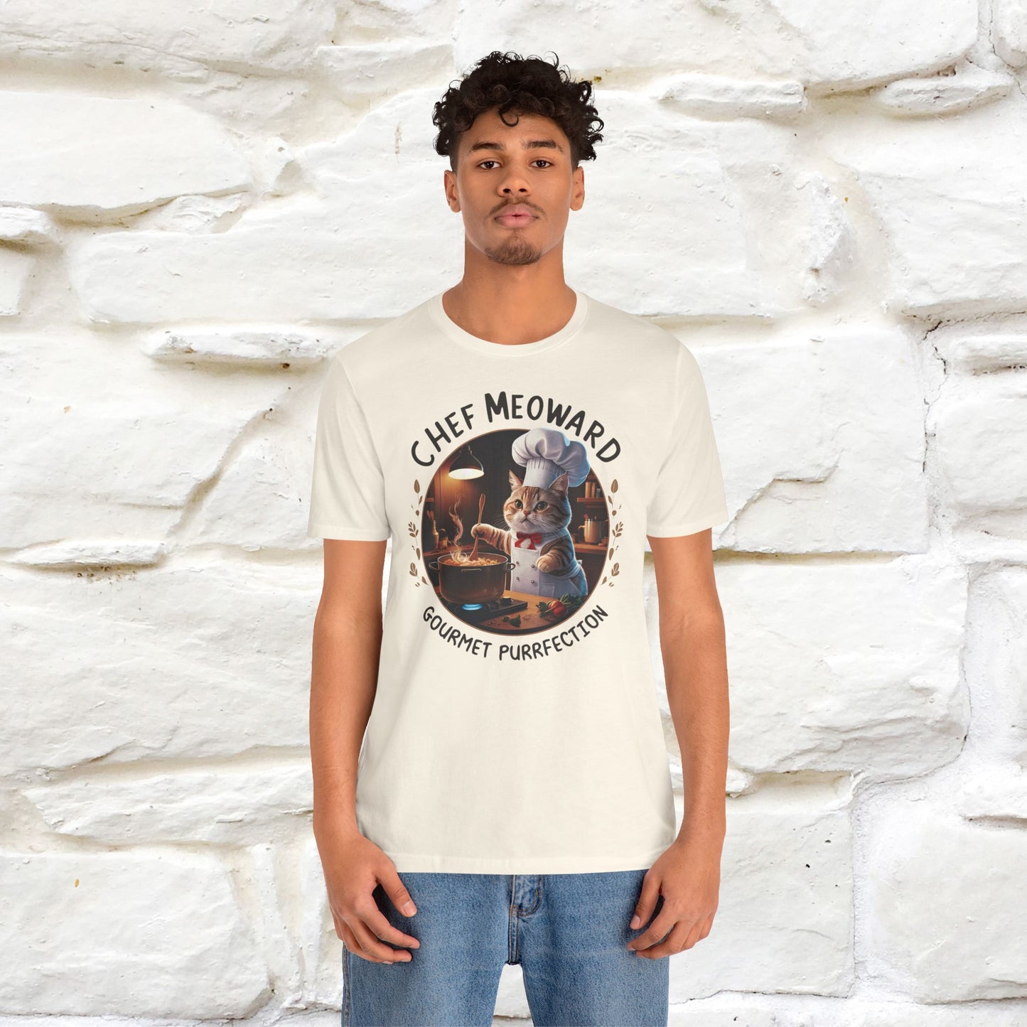 "Chef Meoward Gourmet Purrfection" Cat T-Shirt for Men & Women | 100% Cotton* - Nunu&Miao Studio