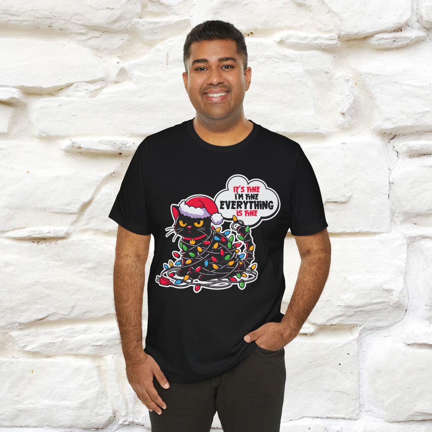 “Everything Is Fine..” | Cat T-Shirt | Nunu&Miao Studio
