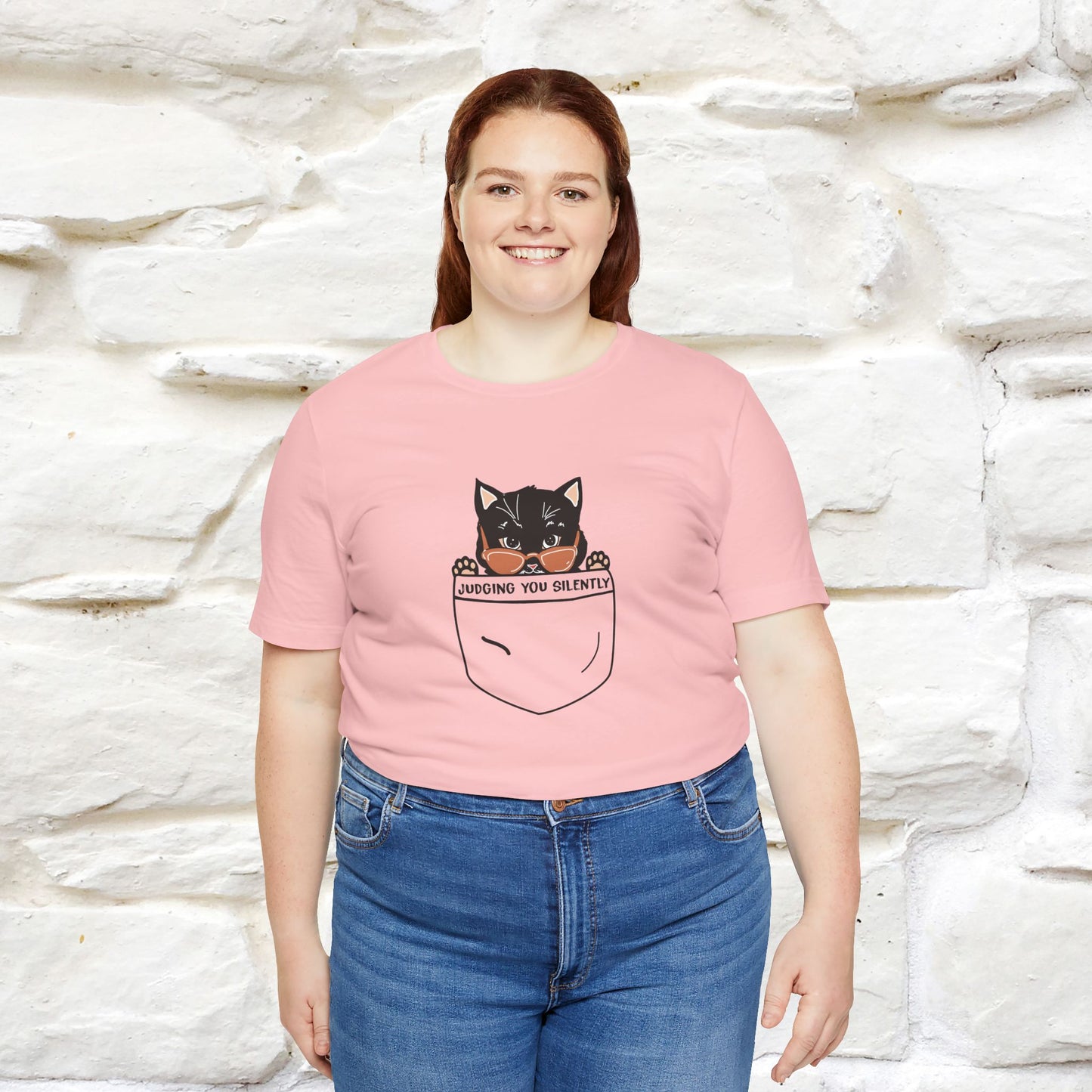 Judging You Silently Cat T-Shirt for Men | 100% Cotton* Funny & Sassy Tee - Nunu&Miao Studio
