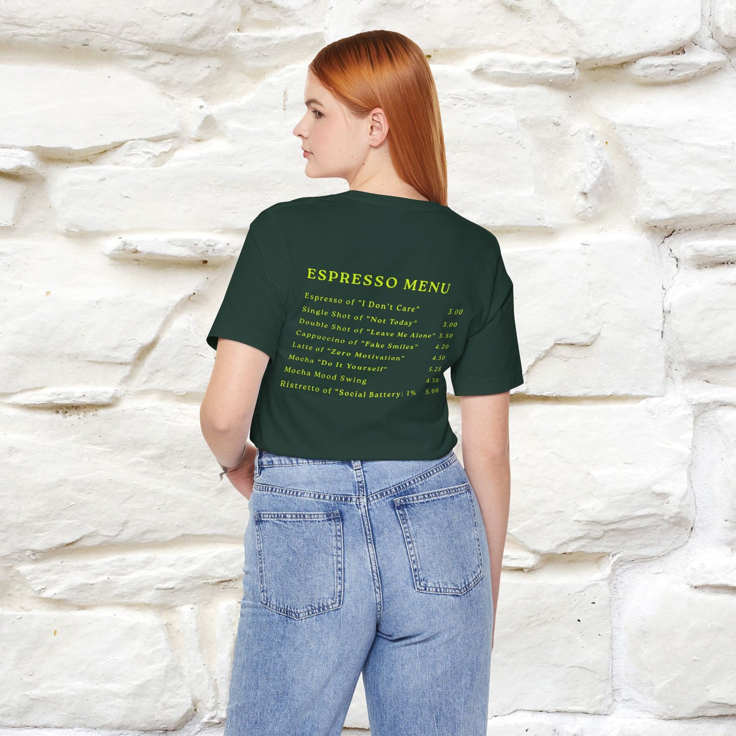 "More Espresso Less Depresso" |Cat T-Shirt | Nunu&Miao Studio