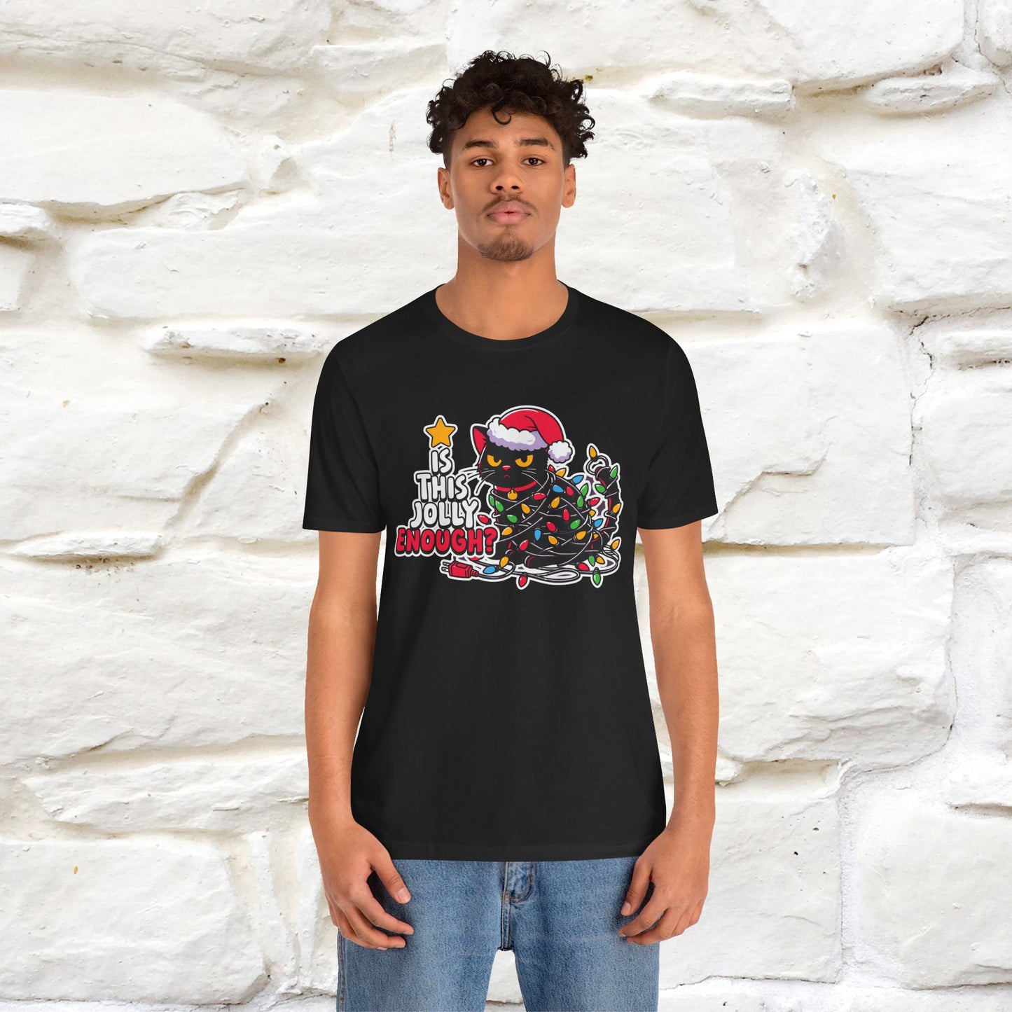 “Is This Jolly Enough?” | Cat T-Shirt | Nunu&Miao Studio