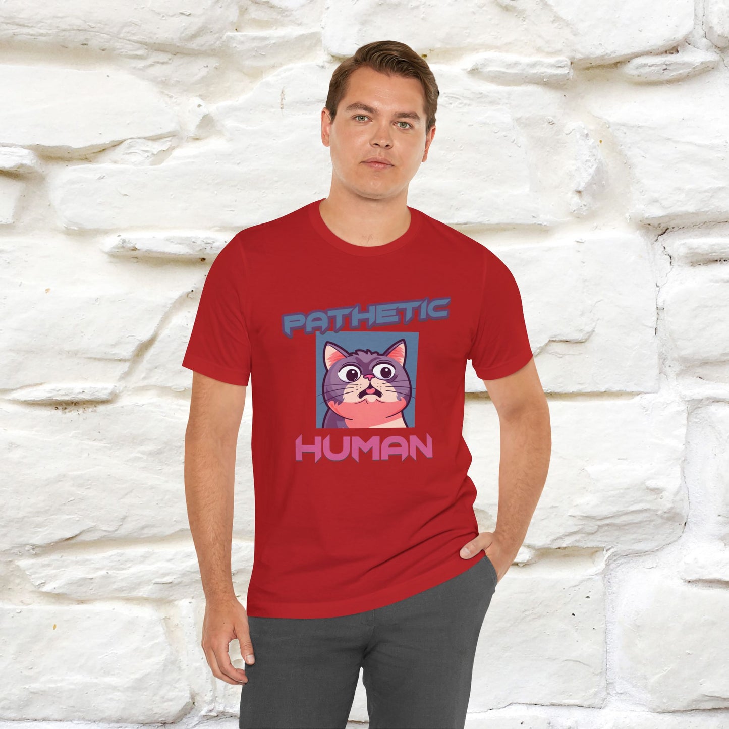 ''Pathetic Human'' | Funny Cat T-Shirt | Nunu&Miao Studio