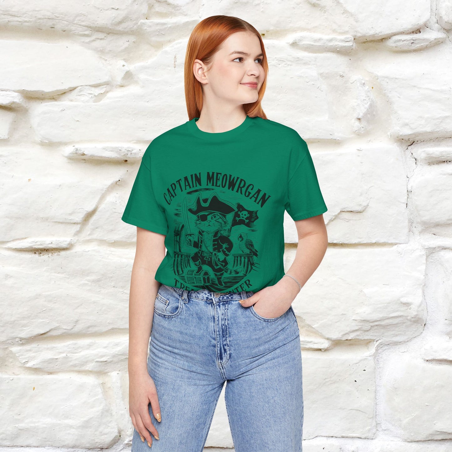 Captain Meowrgan Treasure Hunter |  |Cat T-Shirt | Nunu&Miao Studio - Nunu&Miao Studio