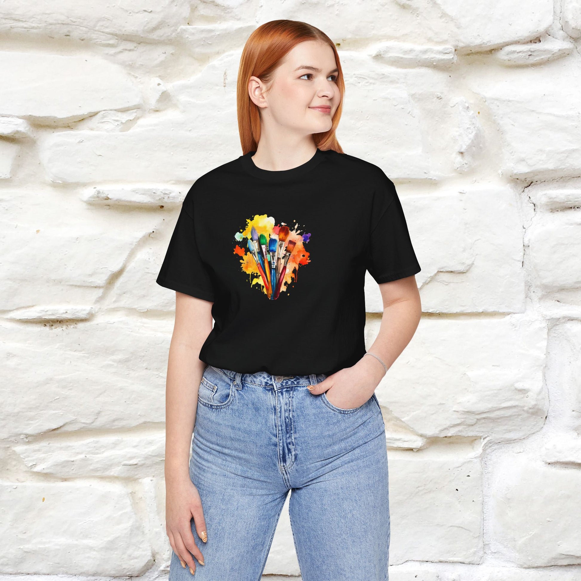 "Il Pittore'' Cat T-Shirt Front and Back Design | Nunu&Miao Studio - Nunu&Miao Studio