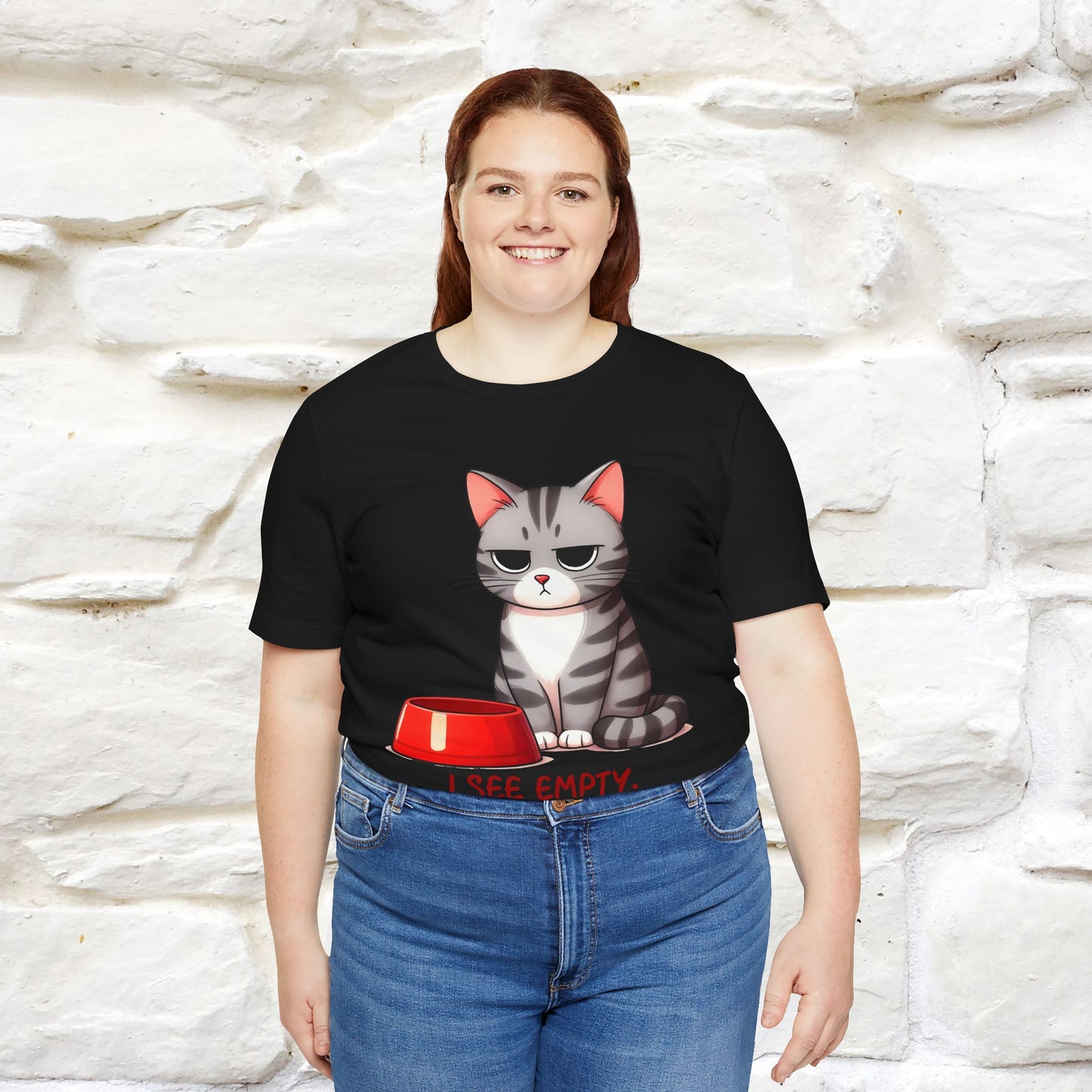 "I See Empty. What Do You See" | Cat T-Shirt | Nunu&Miao Studio