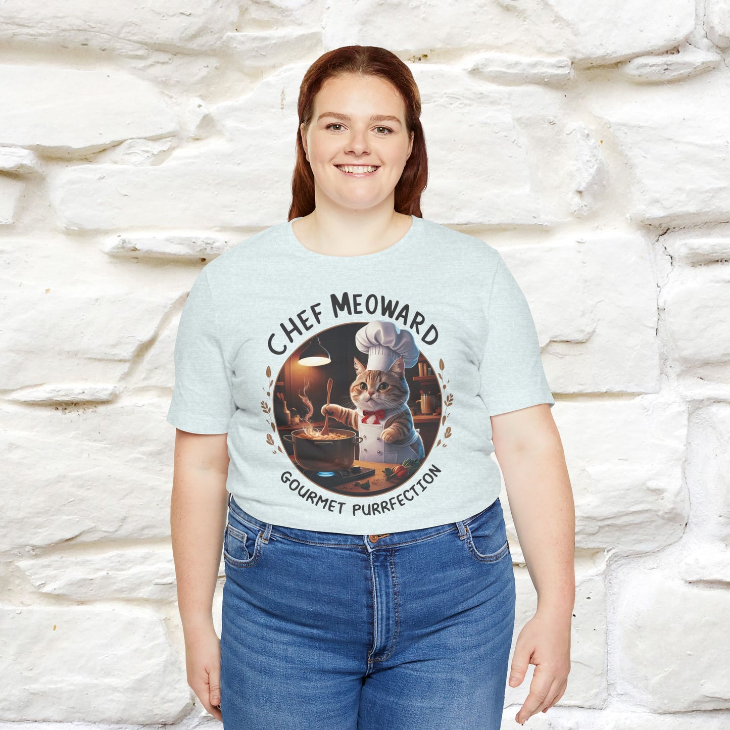 "Chef Meoward Gourmet Purrfection" Cat T-Shirt for Men & Women | 100% Cotton* - Nunu&Miao Studio