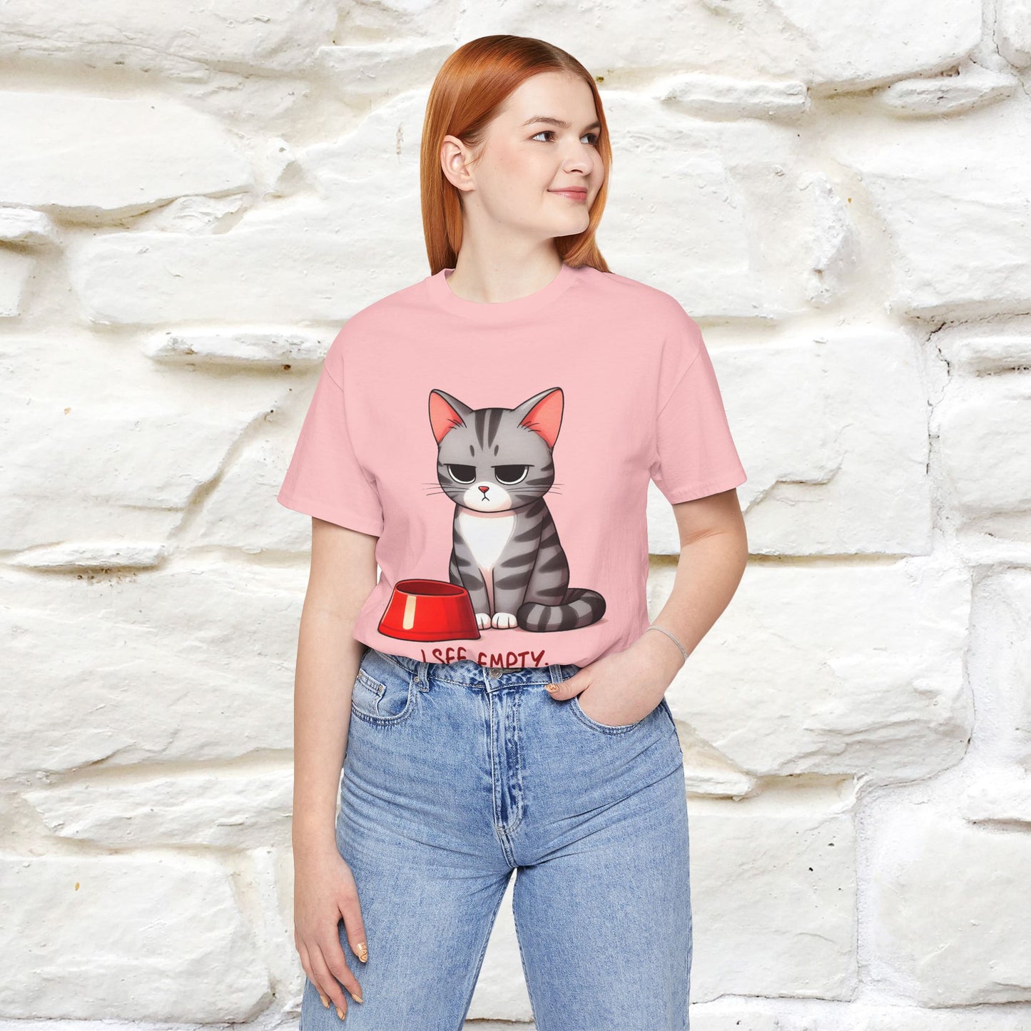 "I See Empty. What Do You See" | Cat T-Shirt | Nunu&Miao Studio