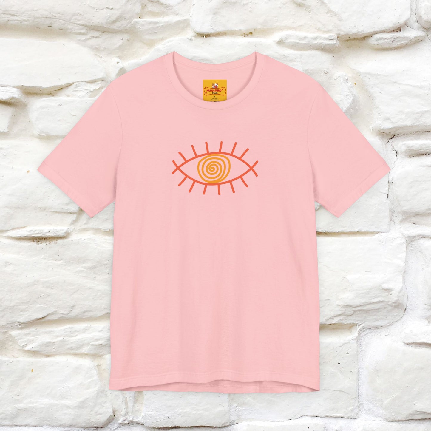 "The Hypnotic Meow'' Cat T-Shirt Front and Back Design | Nunu&Miao Studio