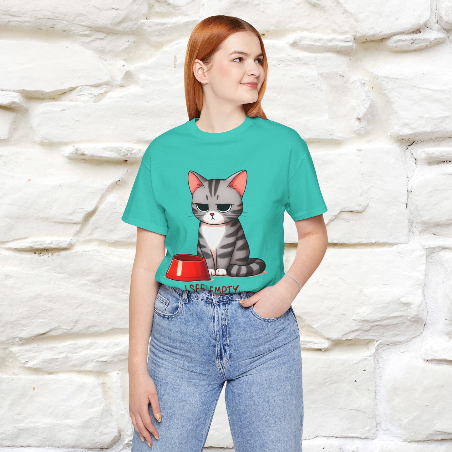 "I See Empty. What Do You See" | Cat T-Shirt | Nunu&Miao Studio