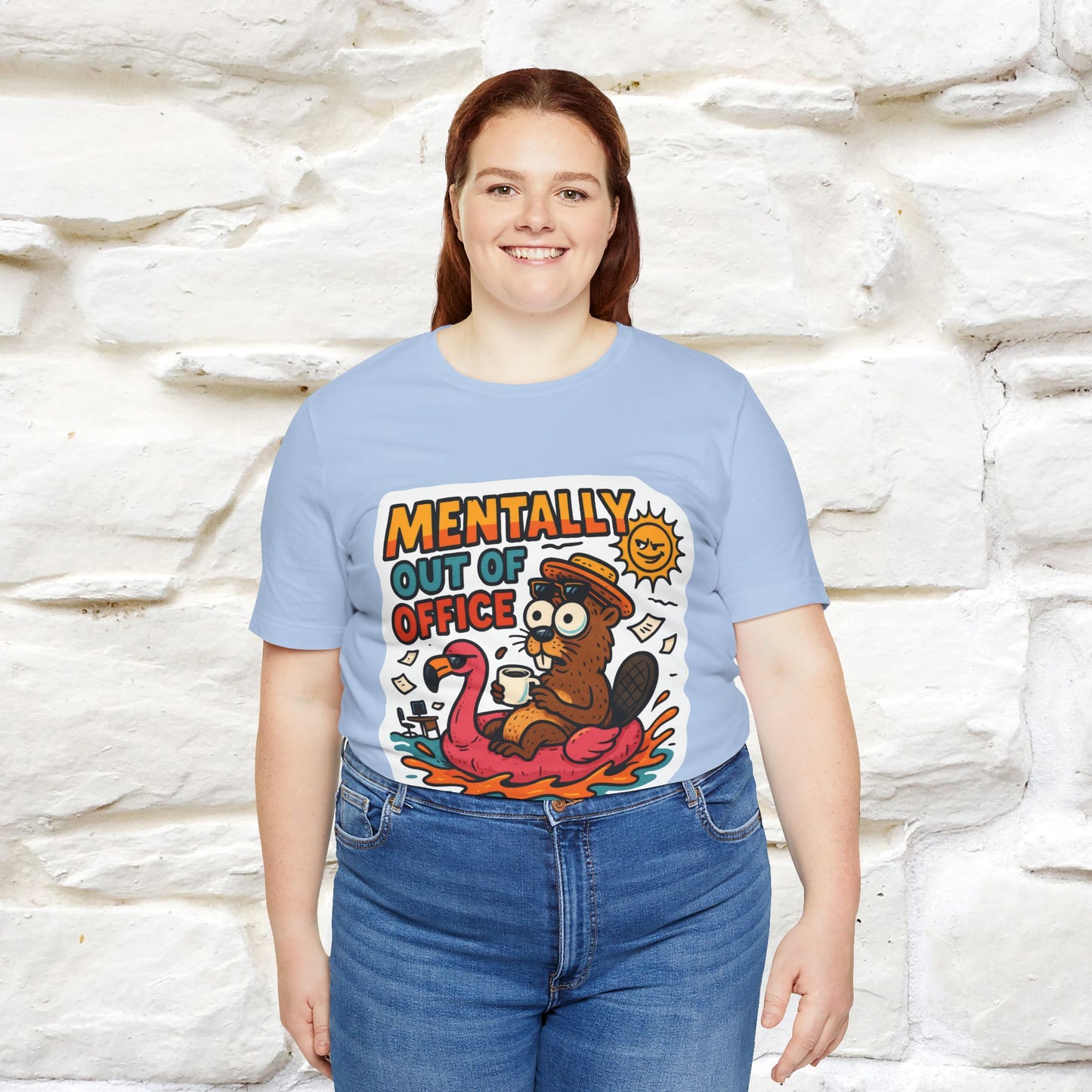 ''Mentally Out Of Office''| Sarcastic Cat T-Shirt | Nunu&Miao Studio