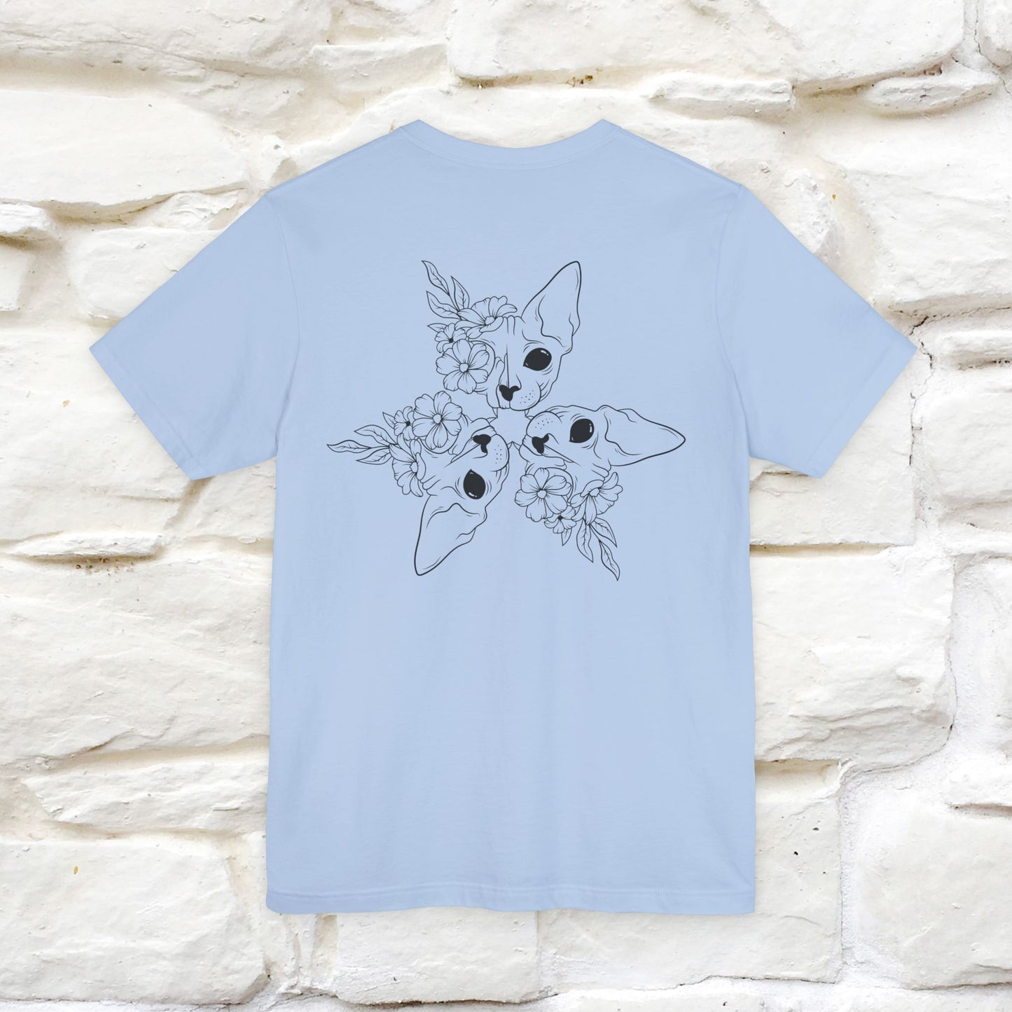 "Trinity'' Cat T-Shirt Front and Back Design | Nunu&Miao Studio