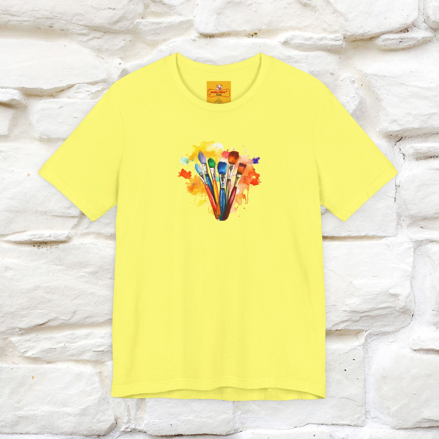 "Il Pittore'' Cat T-Shirt Front and Back Design | Nunu&Miao Studio