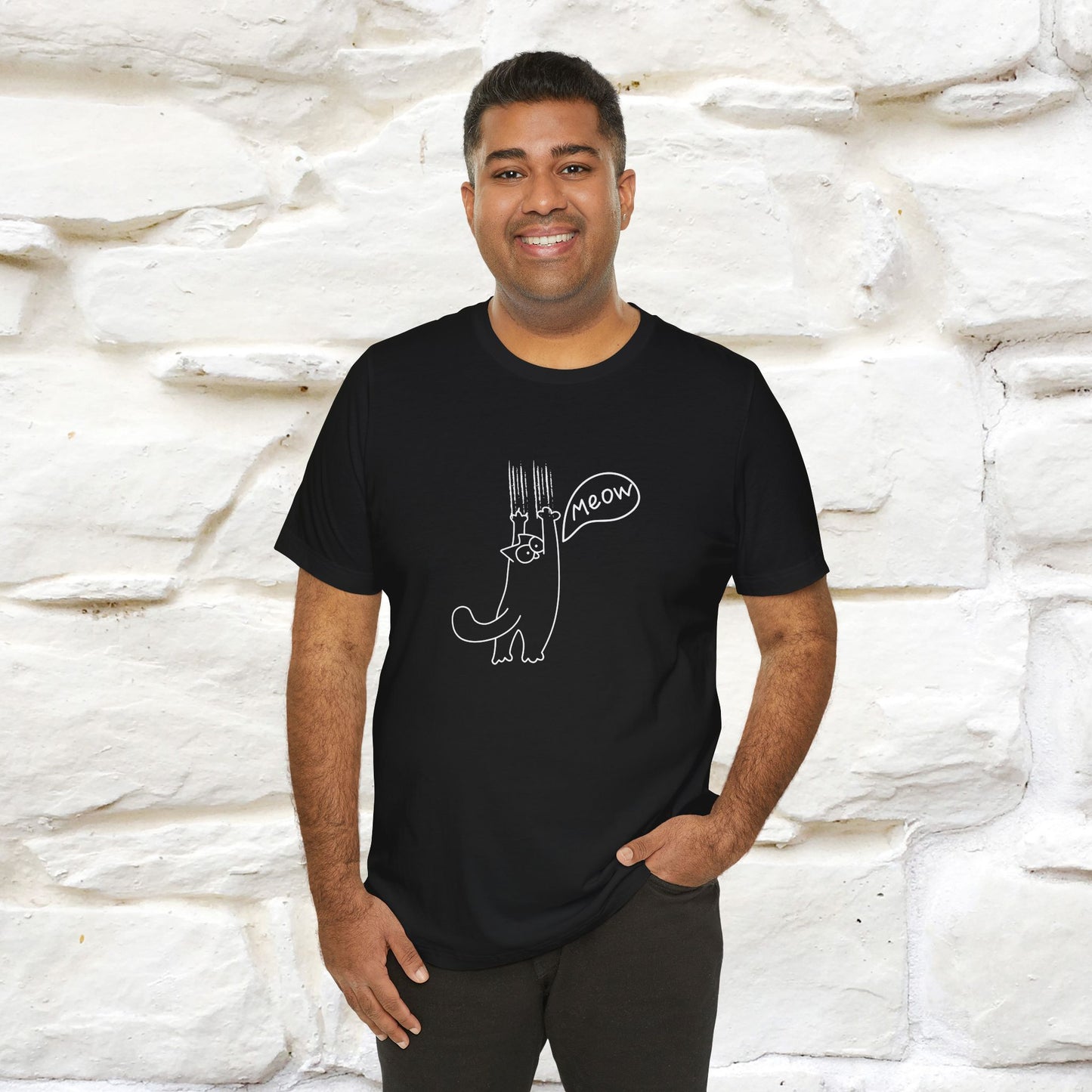 "Meow Meow Meow" Cat T-Shirt | Front & Back Design | Nunu&Miao Studio