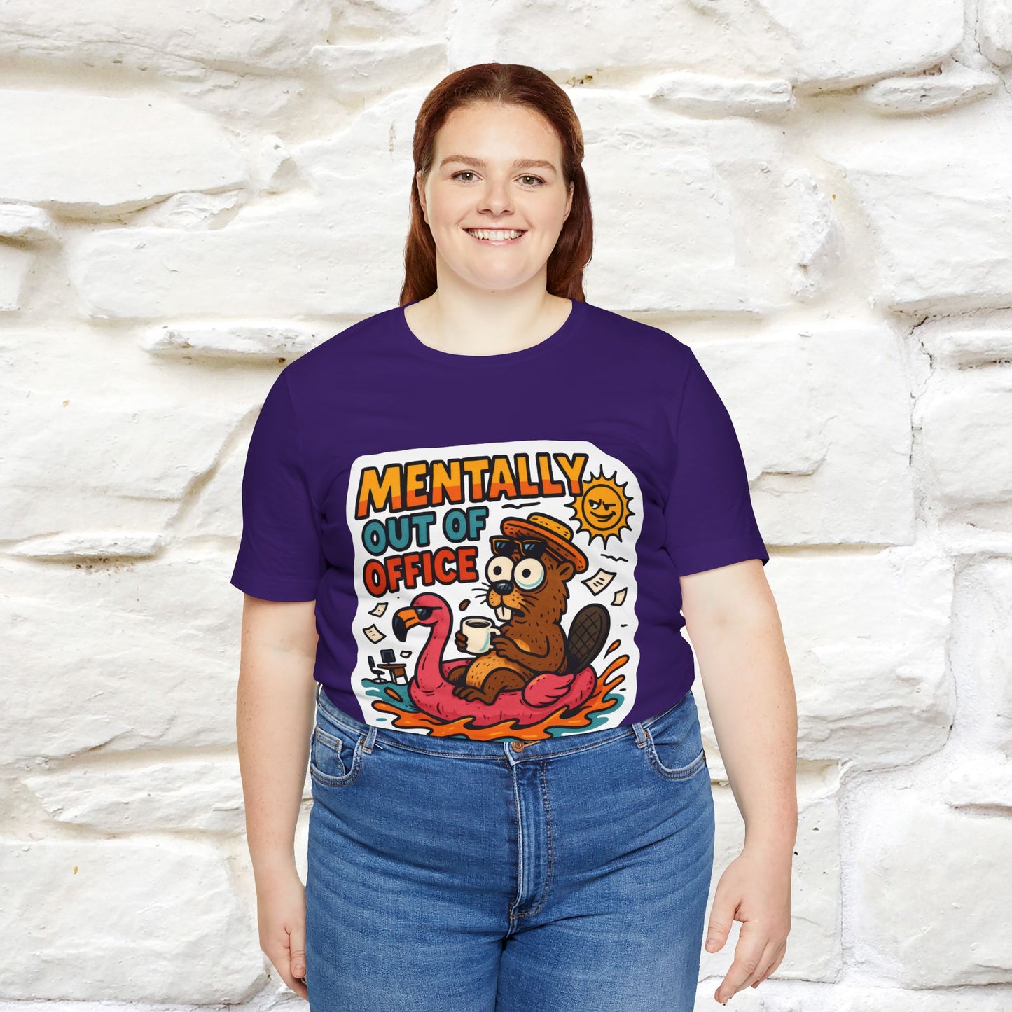 ''Mentally Out Of Office''| Sarcastic Cat T-Shirt | Nunu&Miao Studio