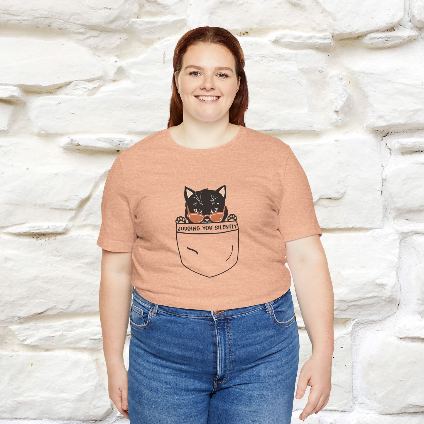 Judging You Silently Cat T-Shirt for Men | 100% Cotton* Funny & Sassy Tee - Nunu&Miao Studio