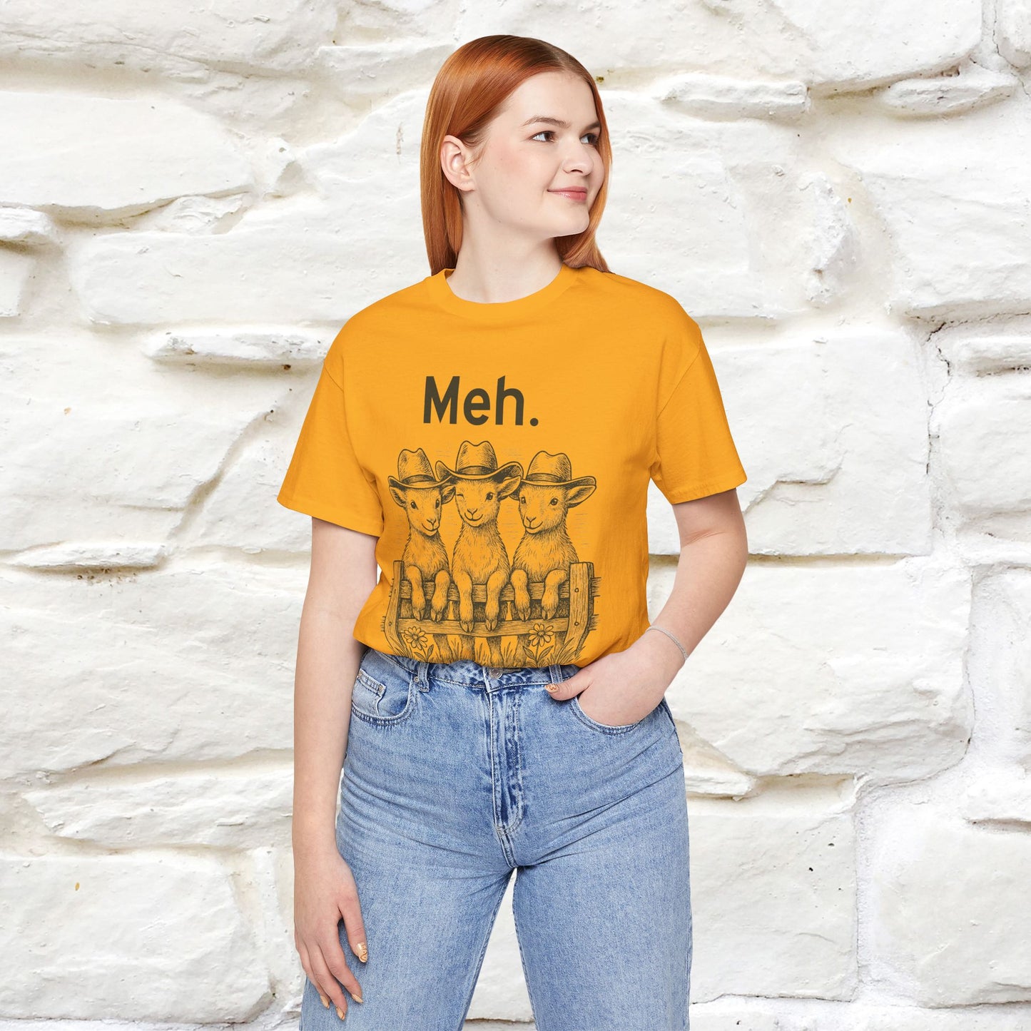 "Meh" Cute T-shirt |Nunu&Miao Studio