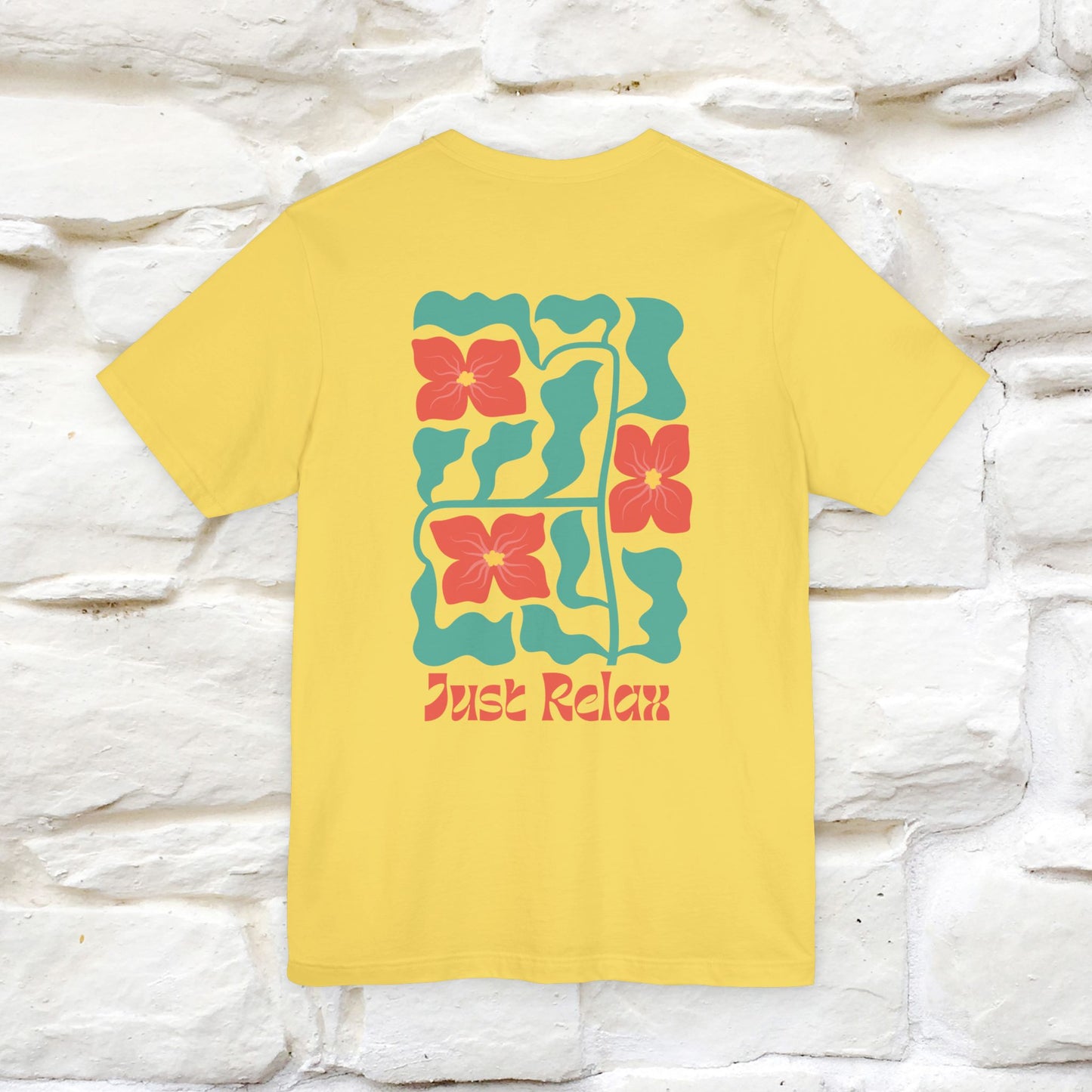 "Just Relax'' Cat T-Shirt Front and Back Design | Nunu&Miao Studio