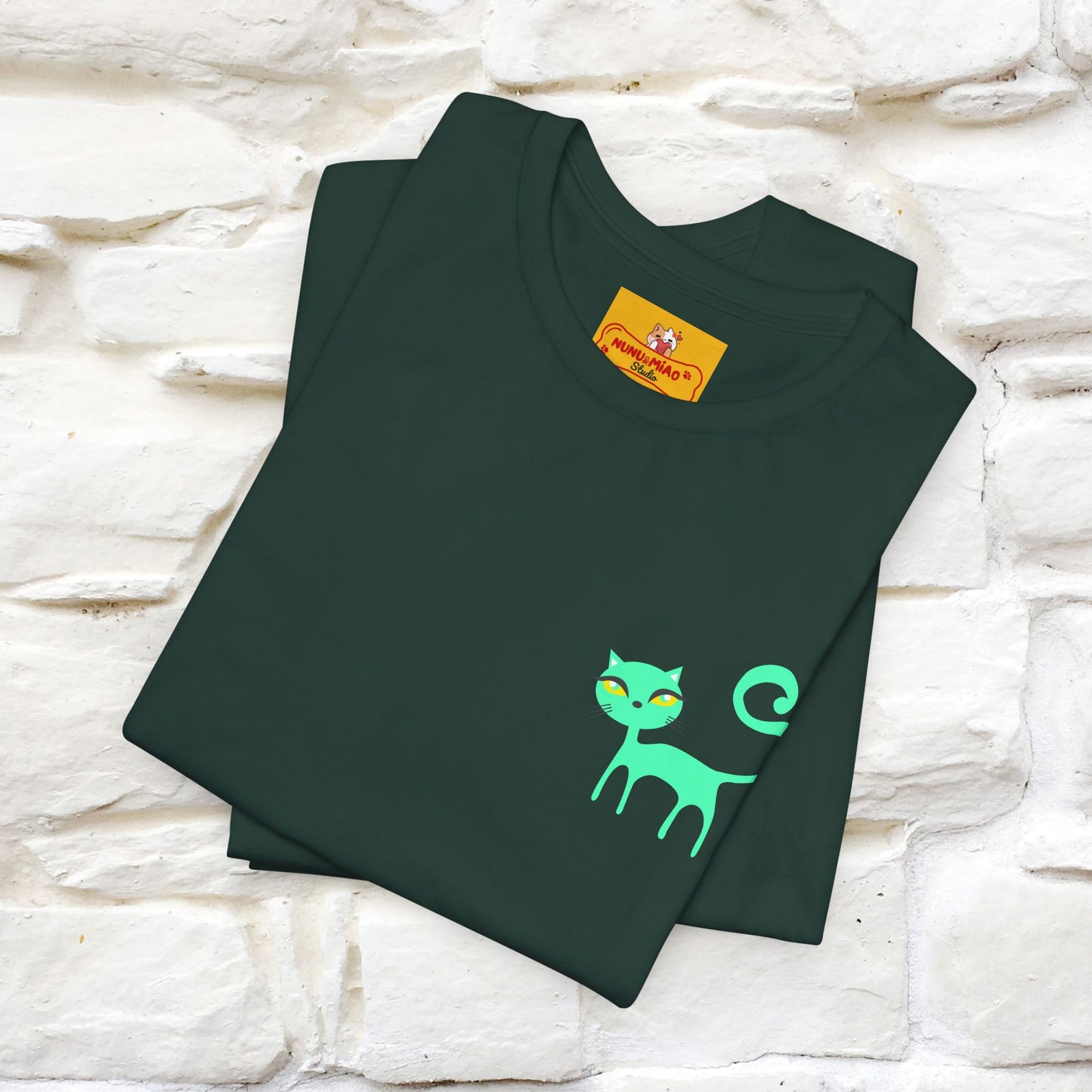 "Move Foreward Good Things Are Up Head" Cat T-Shirt| Front & Back Design | Nunu&Miao Studio