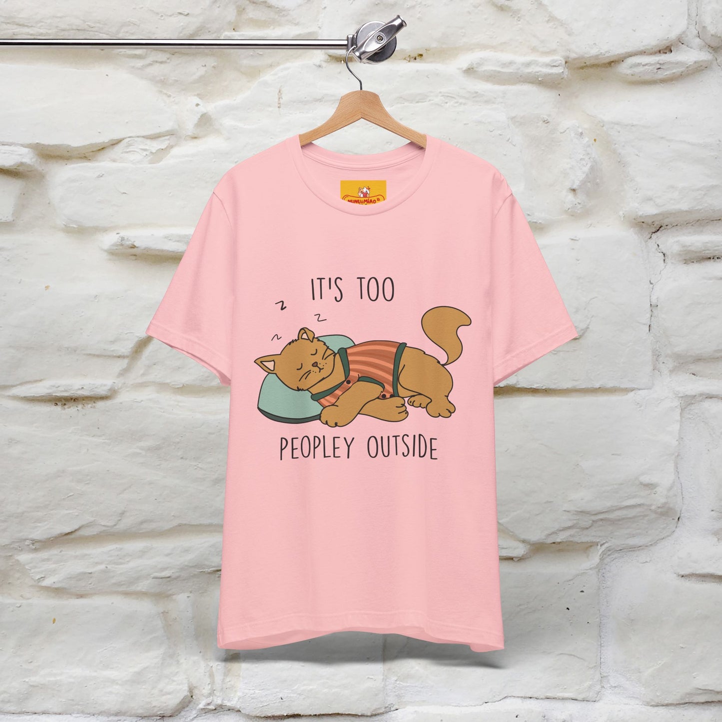 ''It’s Too Peopley Outside'' | Funny Cat T-Shirt | Nunu&Miao Studio