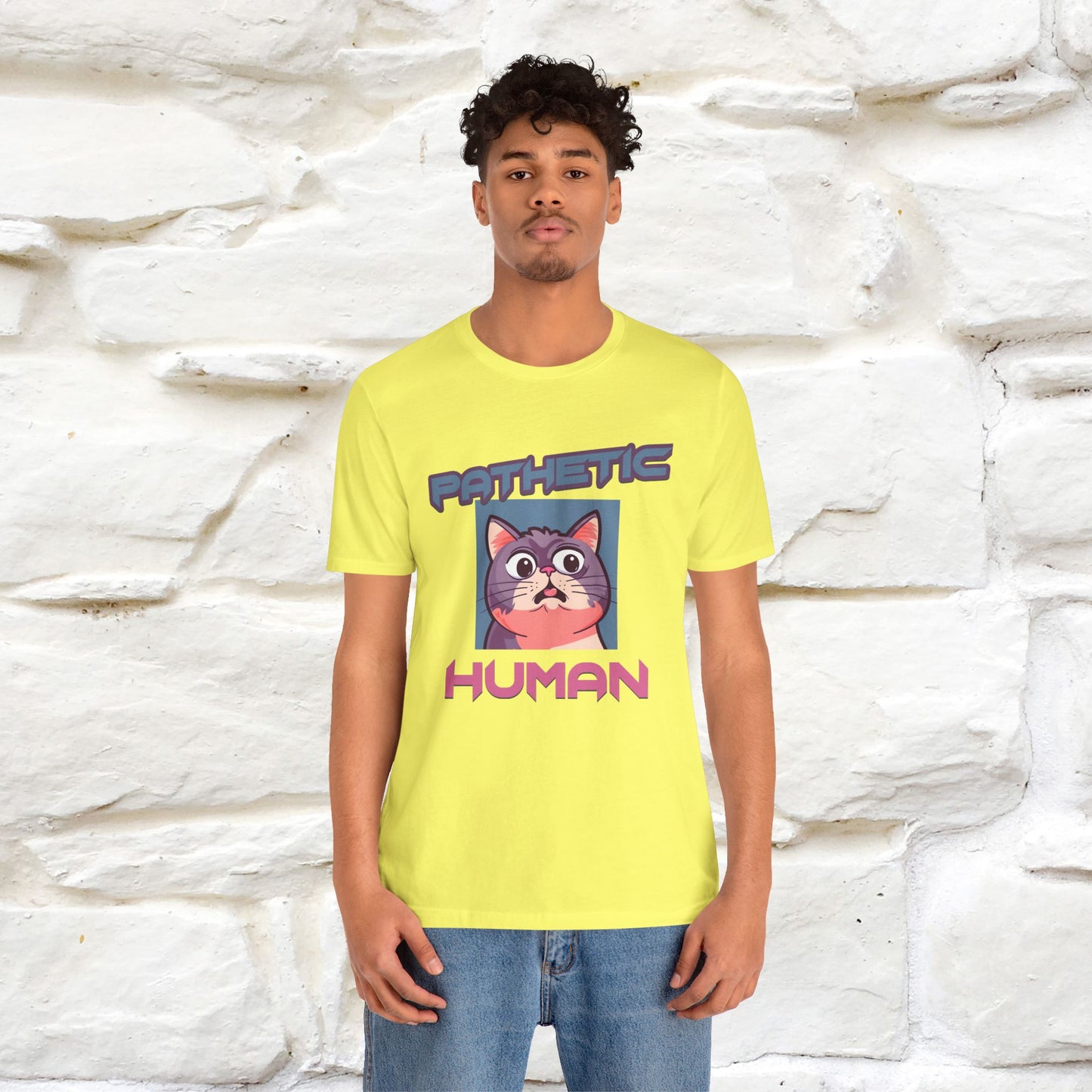 ''Pathetic Human'' | Funny Cat T-Shirt | Nunu&Miao Studio