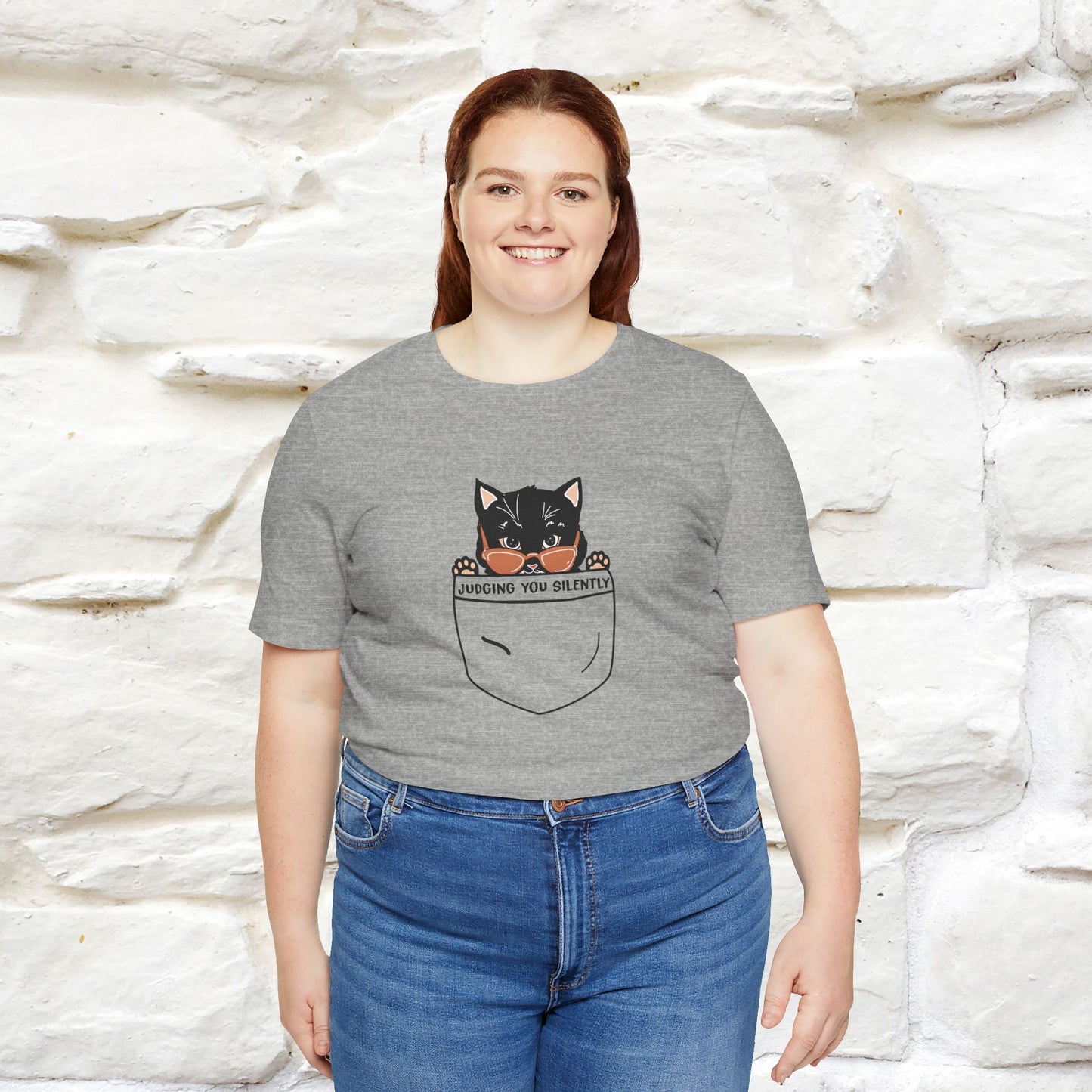 Judging You Silently Cat T-Shirt for Men | 100% Cotton* Funny & Sassy Tee - Nunu&Miao Studio