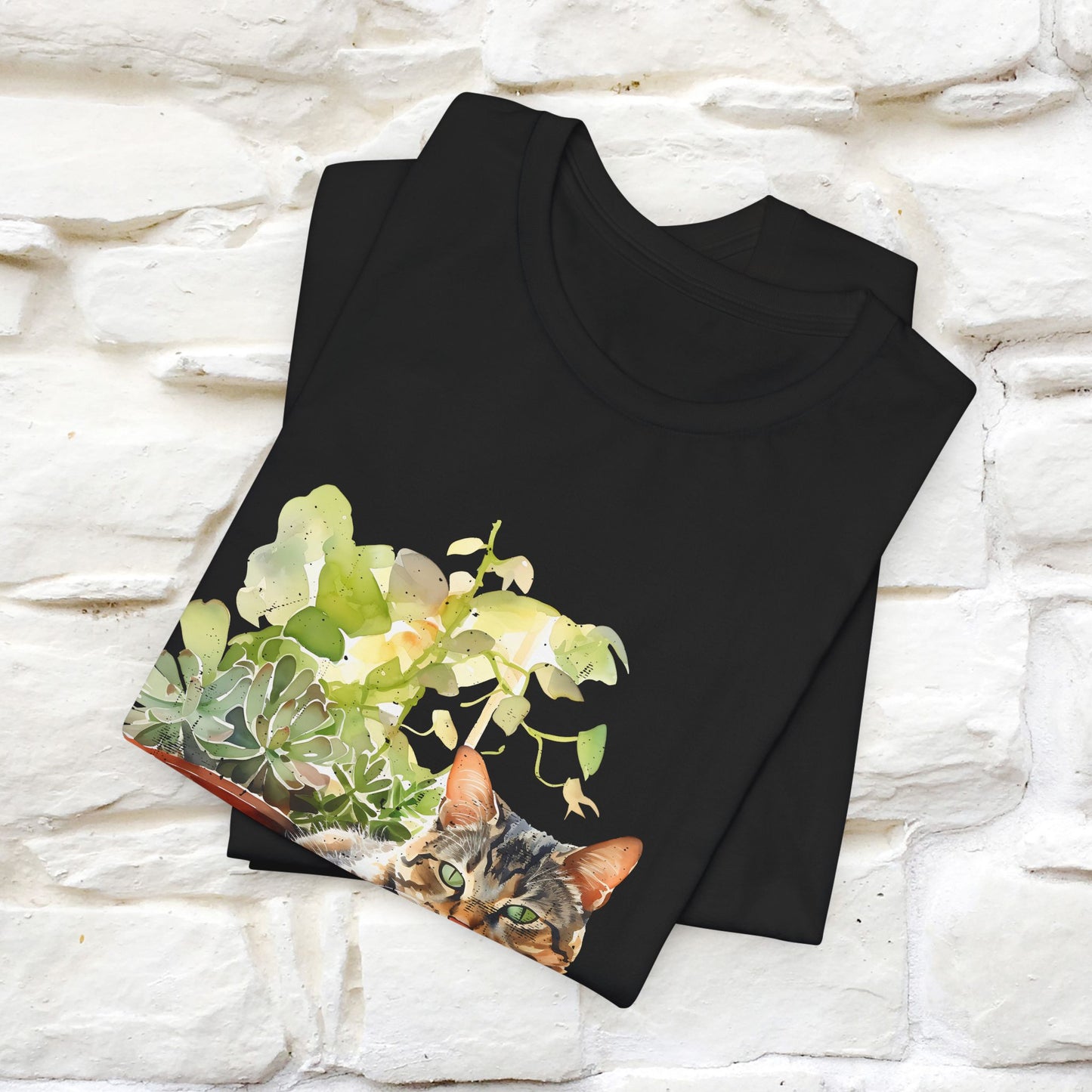 "Feline Bibliophile" T-Shirt for Men & Women | 100% Cotton* - Nunu&Miao Studio