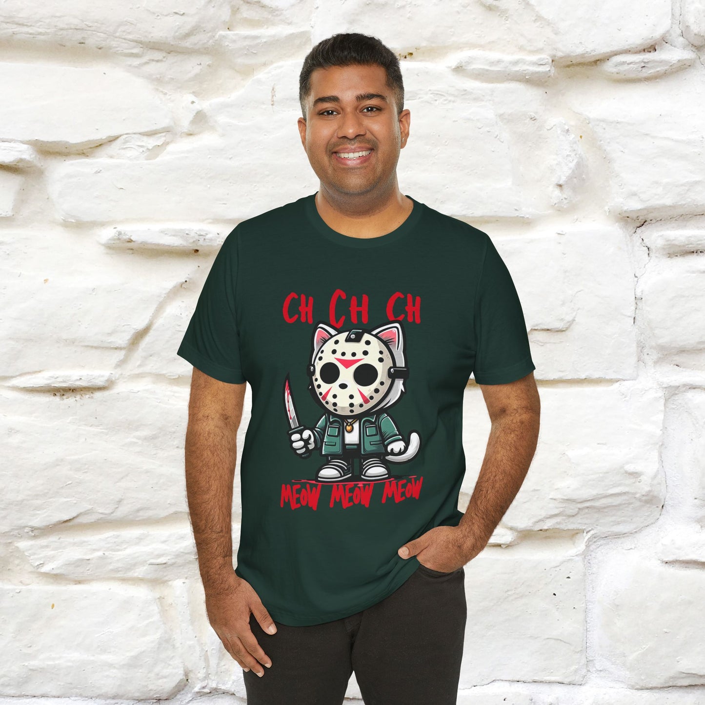Paws N' Roses T-Shirt | Rock-Inspired Cat Lover Tee for Men & Women | 100% Cotton* - Nunu&Miao Studio