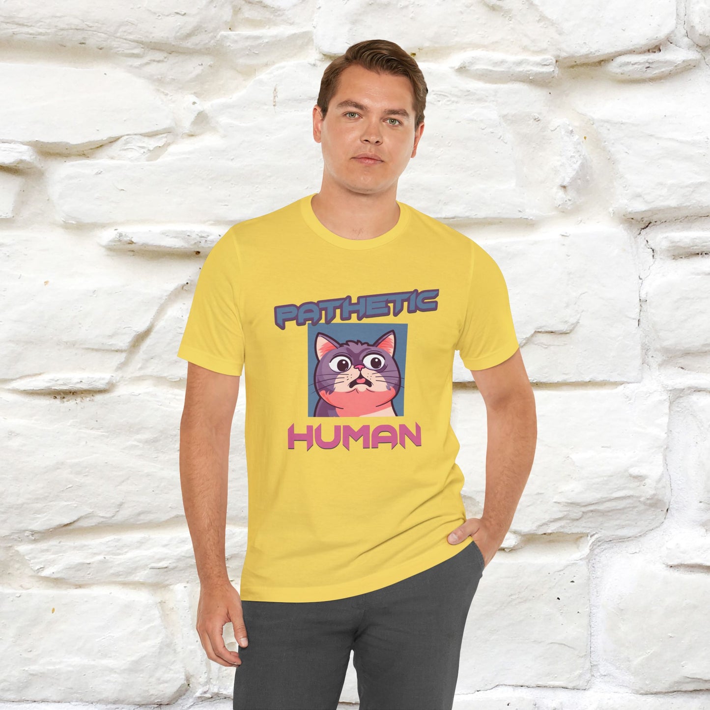 ''Pathetic Human'' | Funny Cat T-Shirt | Nunu&Miao Studio