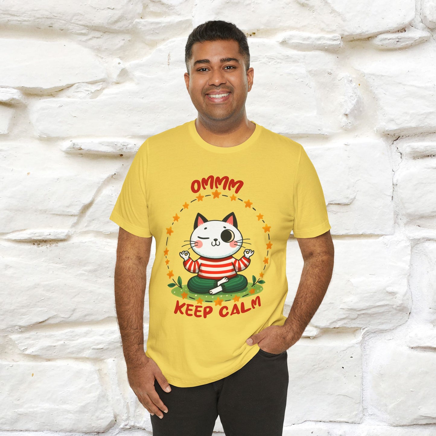 ''Ommm, Keep Calm'' Cat T-Shirt | Nunu&Miao Studio