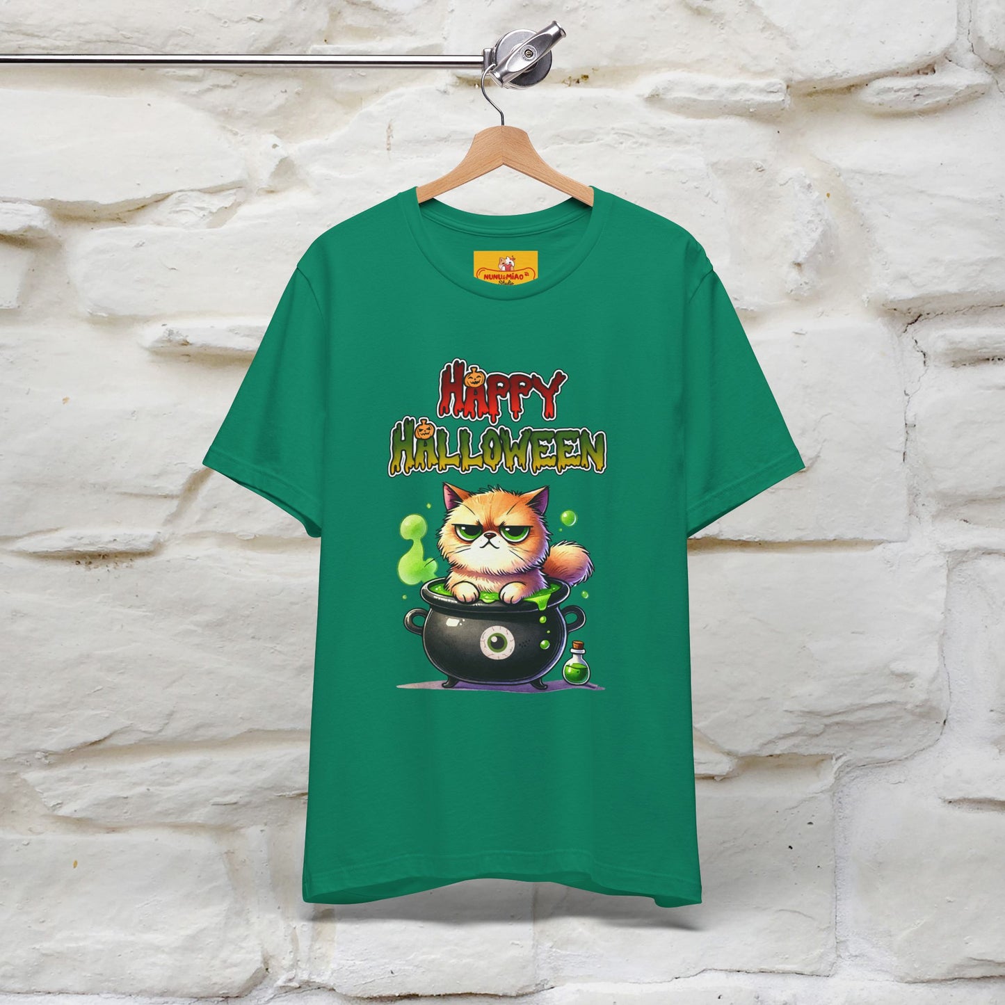"Angry Cat Happy Halloween" Cat T-shirt |Nunu&Miao Studio