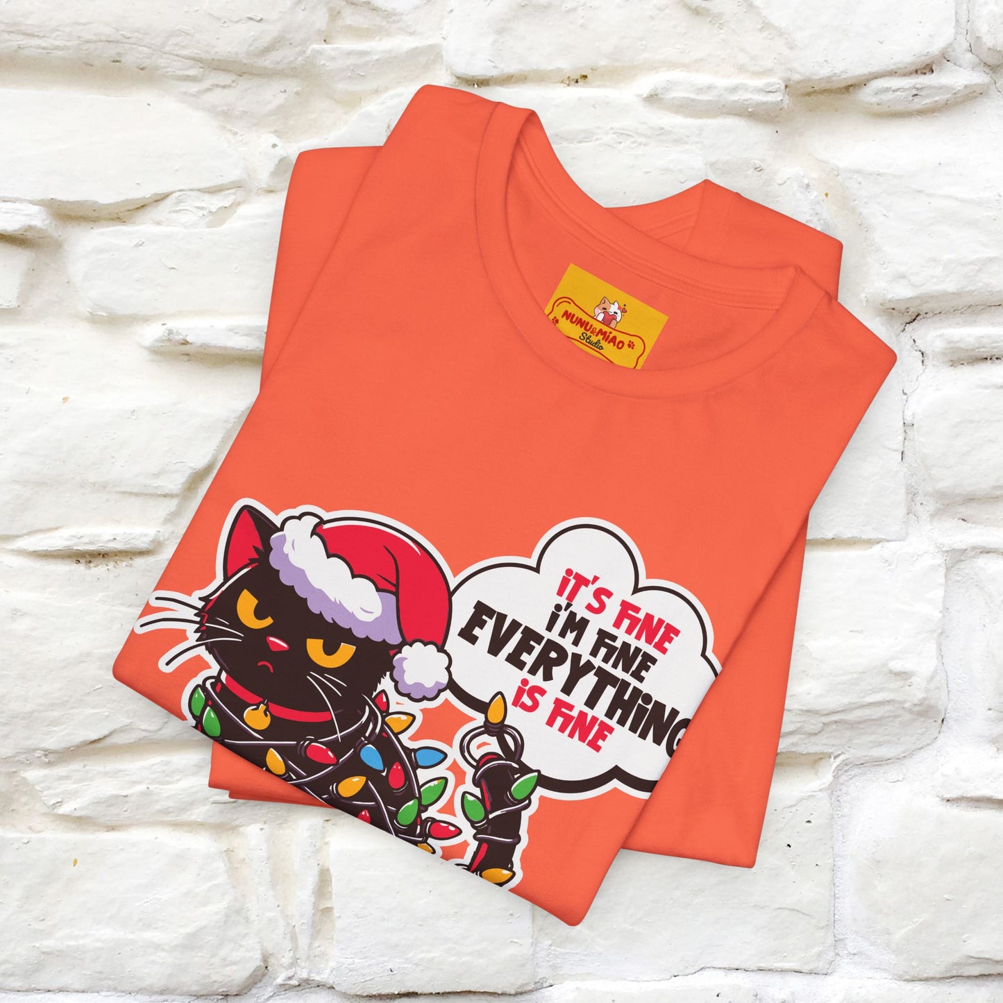 “Everything Is Fine..” | Cat T-Shirt | Nunu&Miao Studio