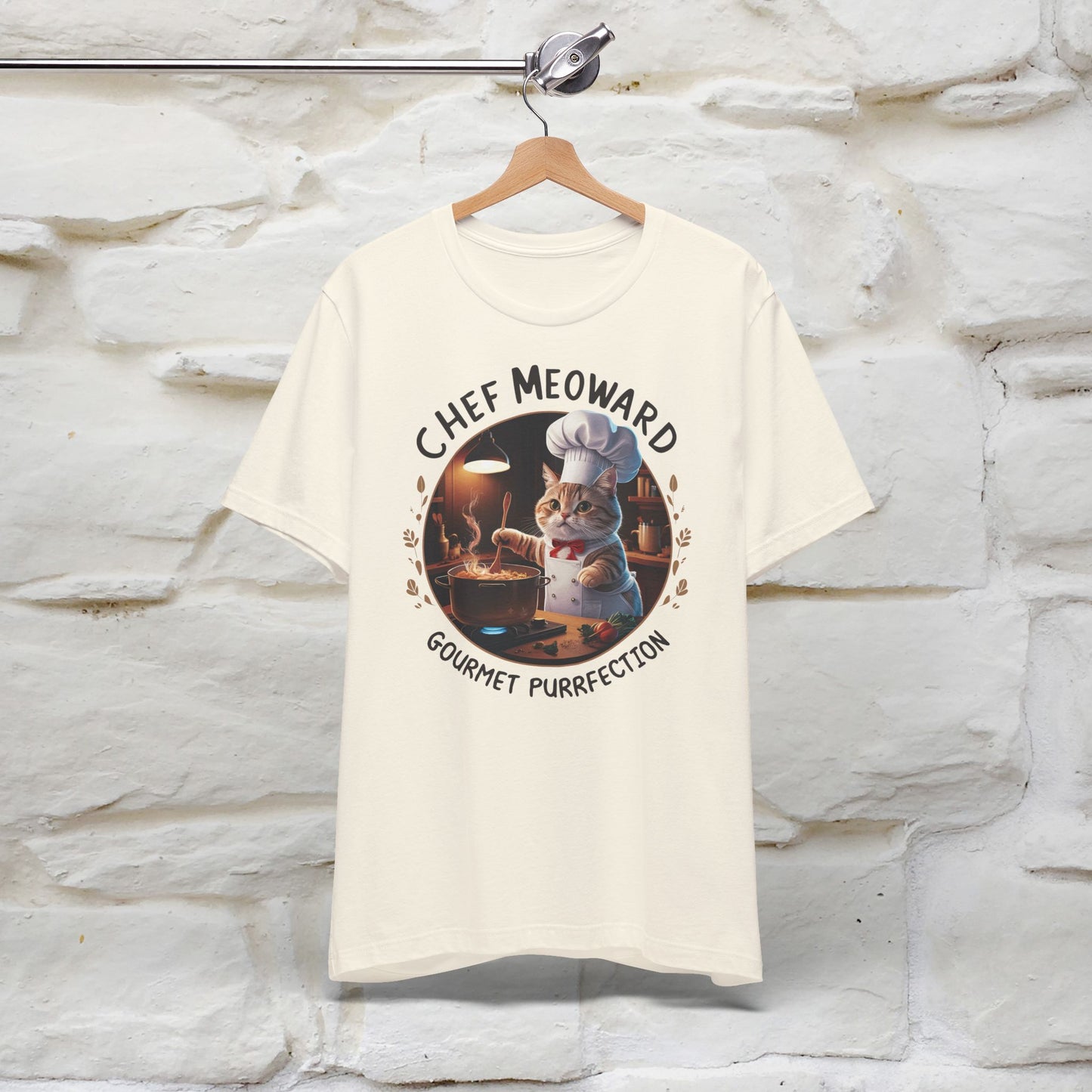 "Chef Meoward Gourmet Purrfection" Cat T-Shirt for Men & Women | 100% Cotton* - Nunu&Miao Studio