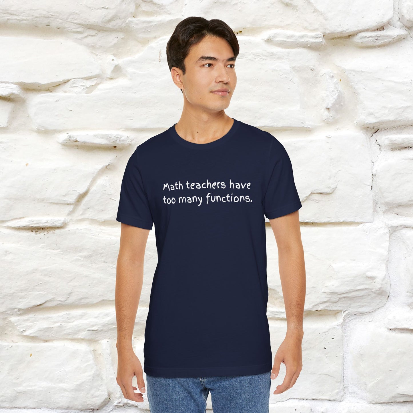 “Math teachers have too many functions.”| Cat T-Shirt | Front & Back Design | Nunu&Miao Studio