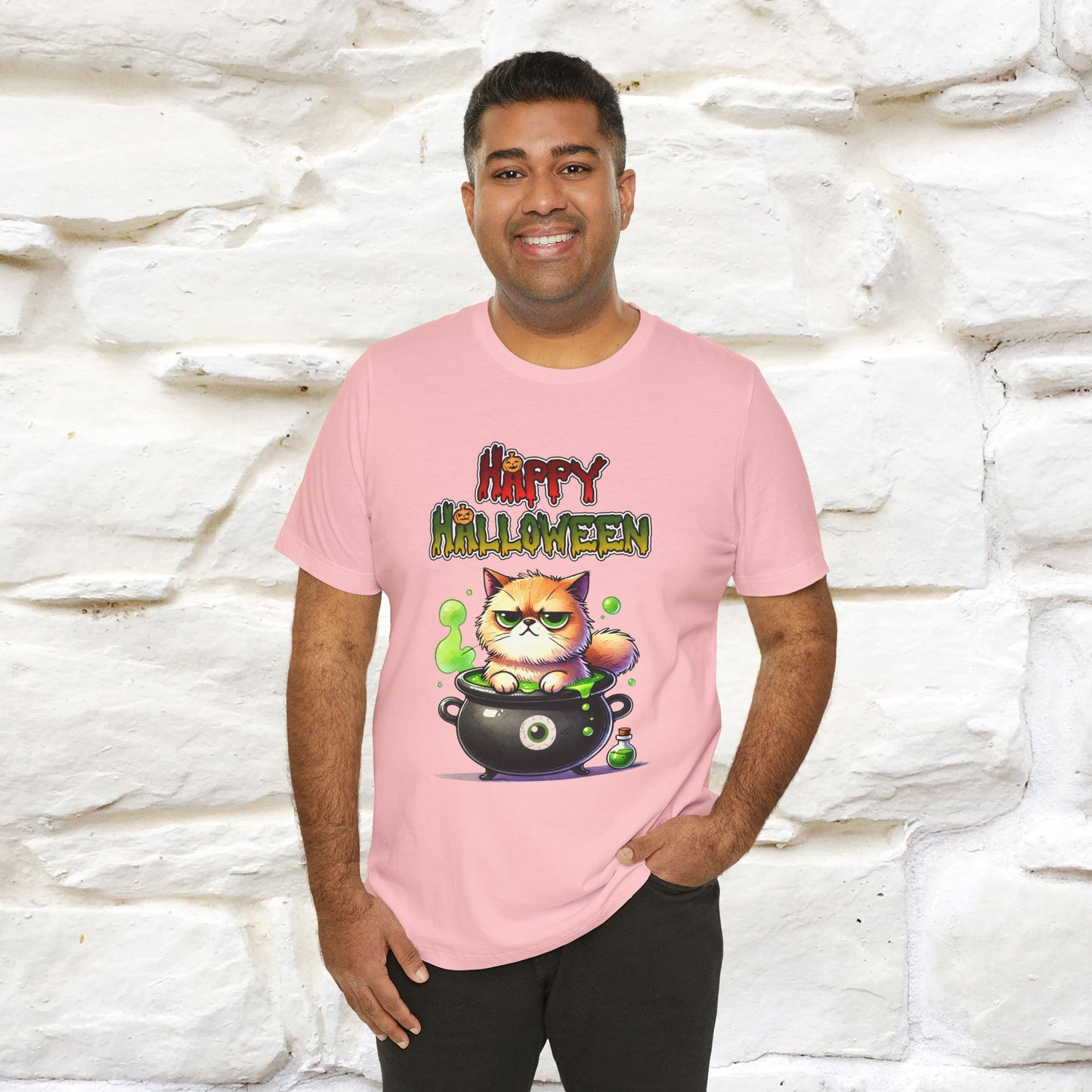"Angry Cat Happy Halloween" Cat T-shirt |Nunu&Miao Studio