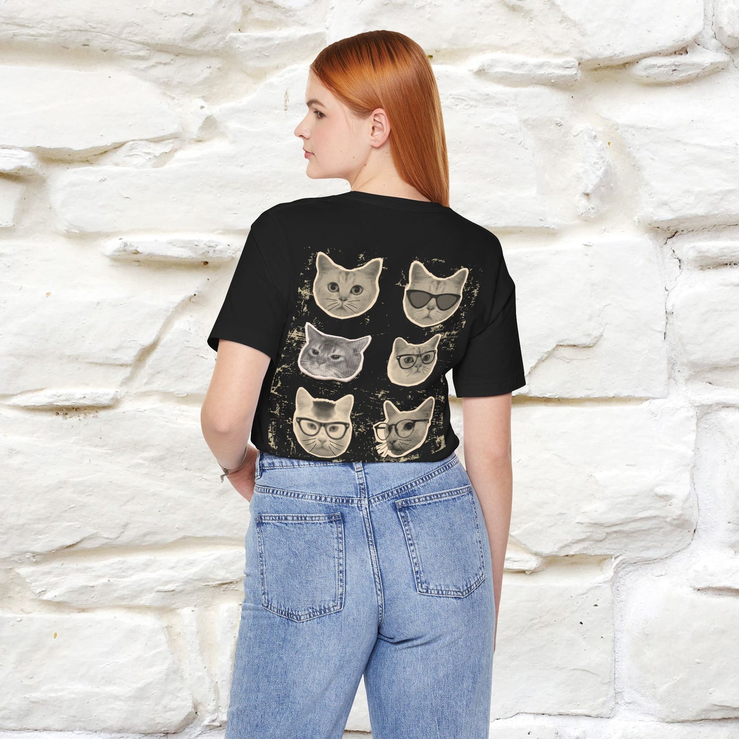 ''Vintage Cat'' Cat T-Shirt | Nunu&Miao Studio